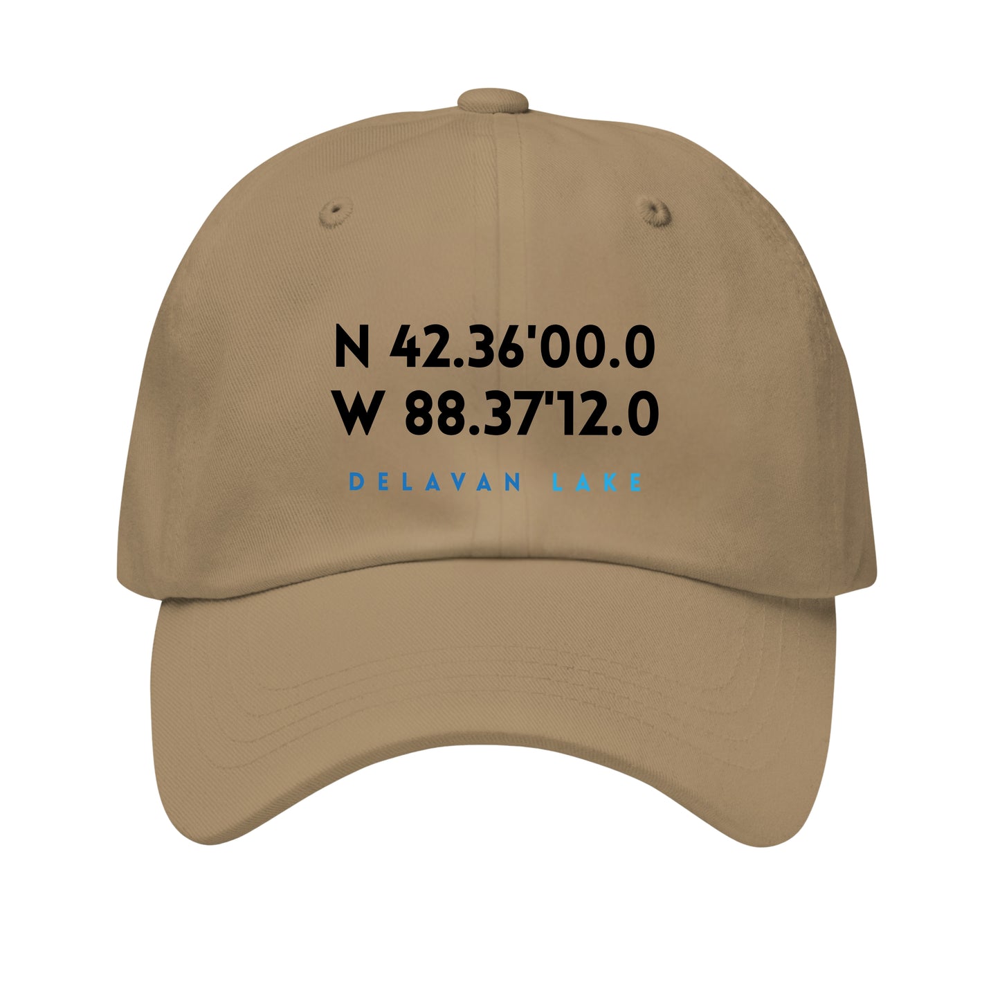 Delavan Lake premium Dad hat