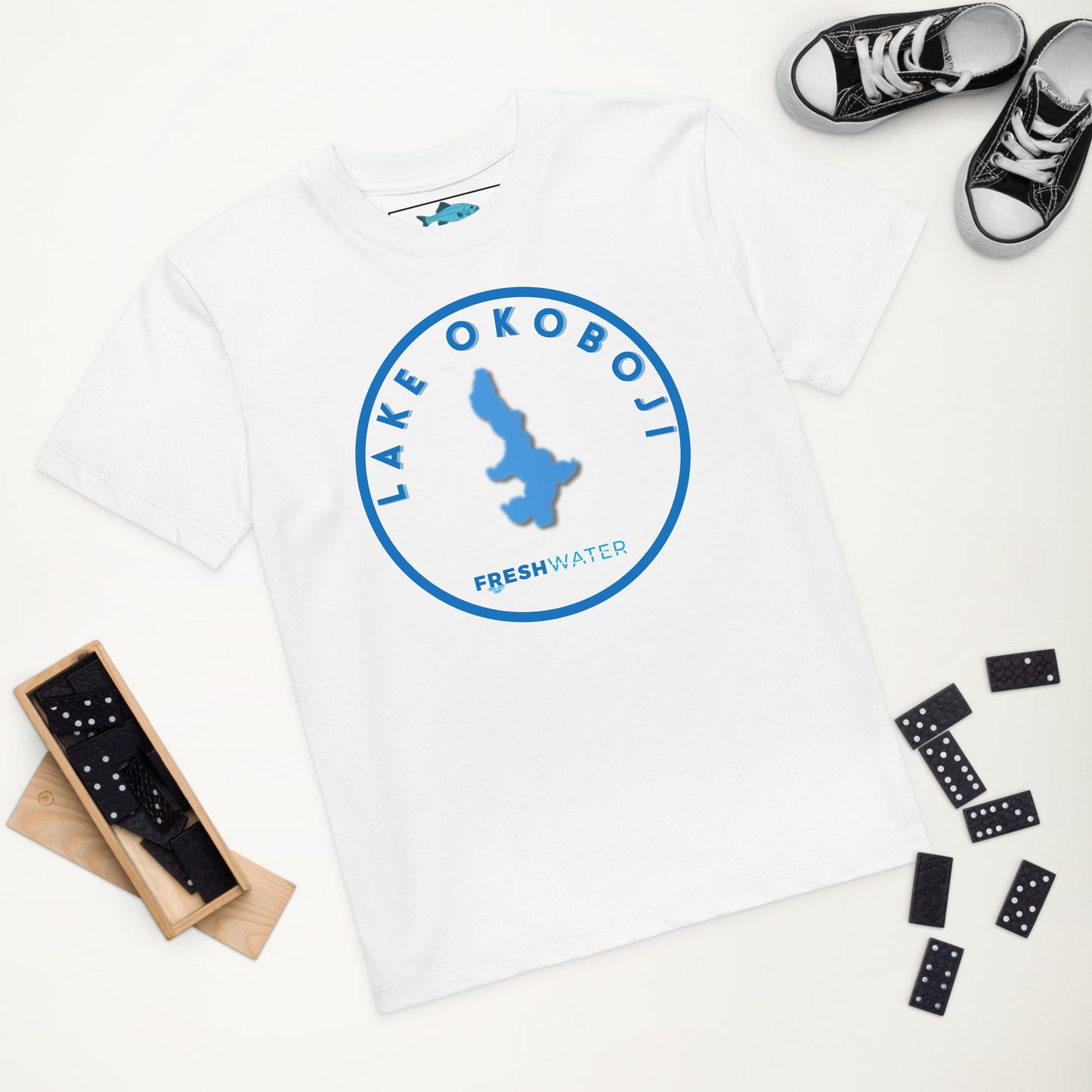 Lake Okoboji Kids Organic T-Shirt