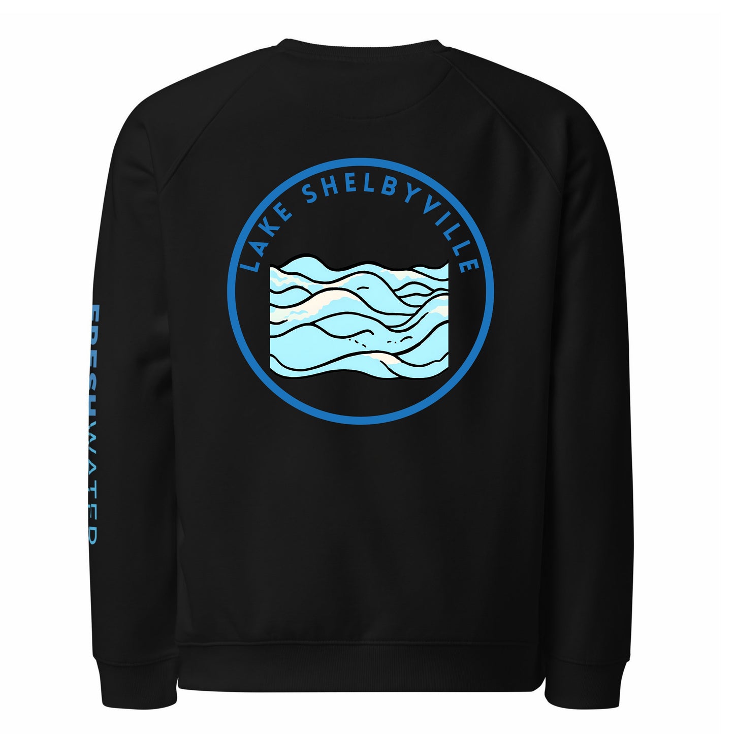 Lake Geneva Premium organic raglan sweatshirt