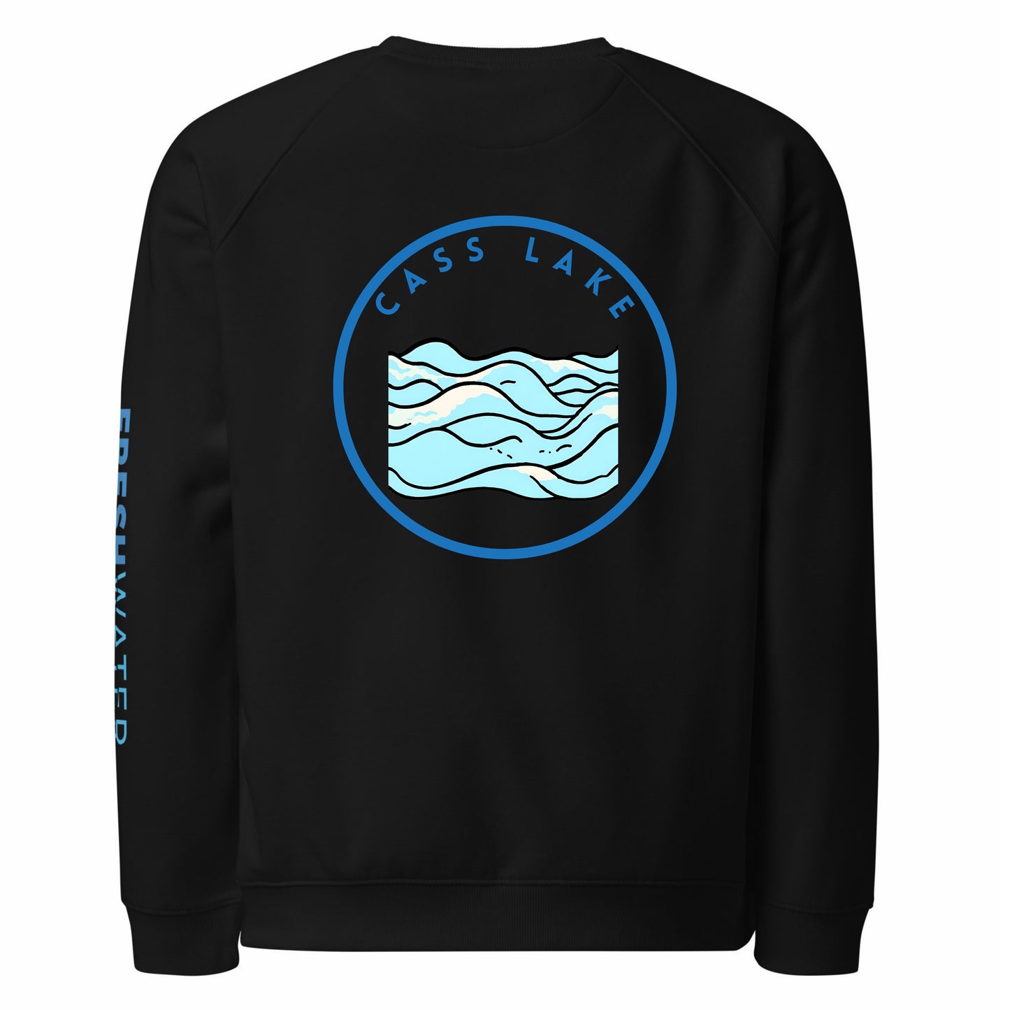 Cass Lake organic raglan sweatshirt