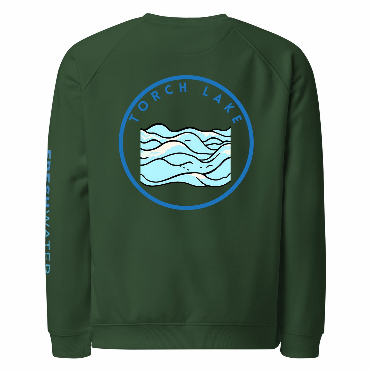 Torch Lake organic raglan sweatshirt