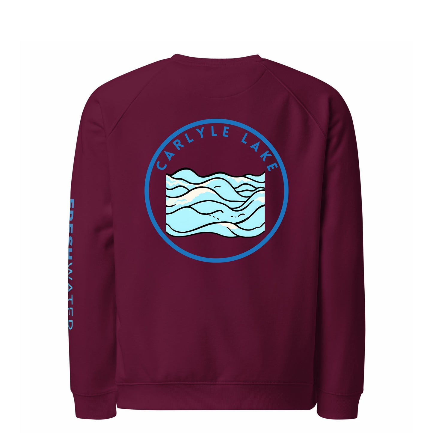 Carlyle Lake organic raglan sweatshirt