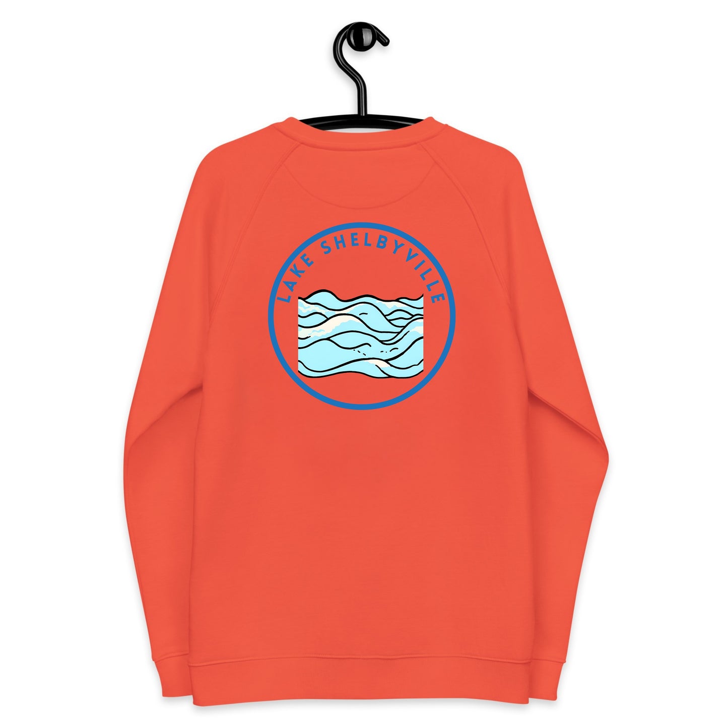 Lake Geneva Premium organic raglan sweatshirt