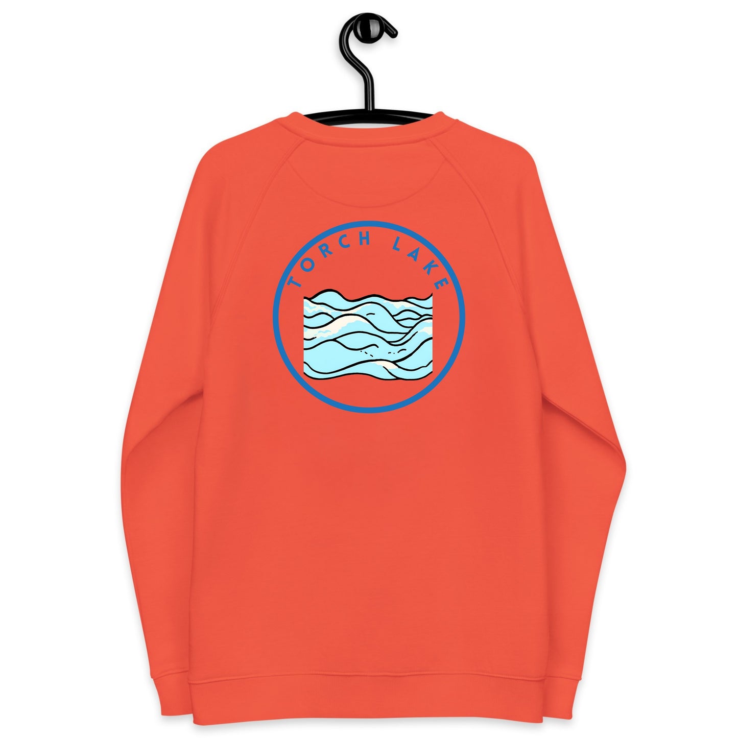 Torch Lake organic raglan sweatshirt