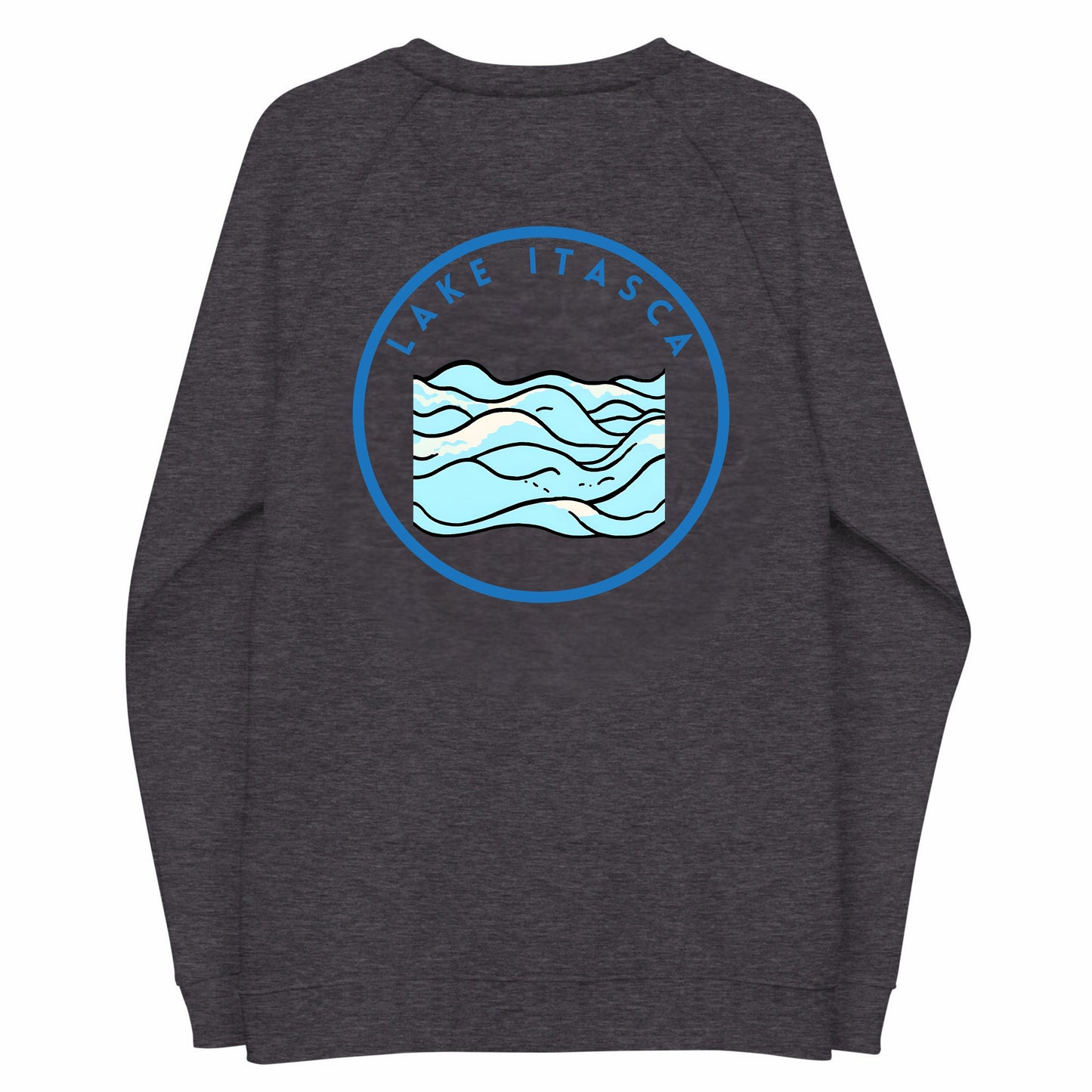 Lake Itasca Premium organic raglan sweatshirt
