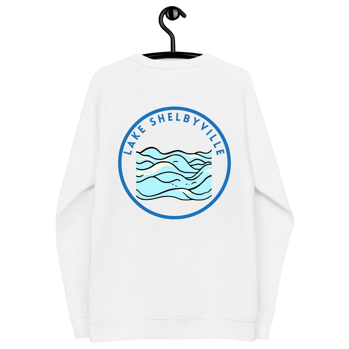 Lake Geneva Premium organic raglan sweatshirt