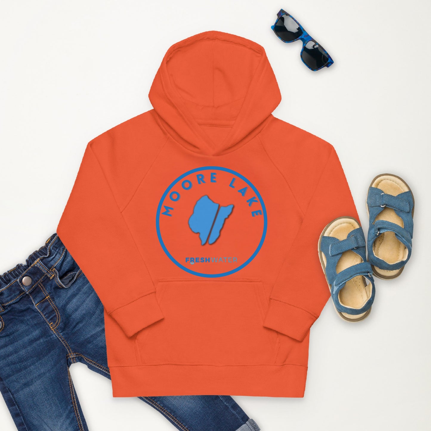 Moore Lake Kids eco hoodie