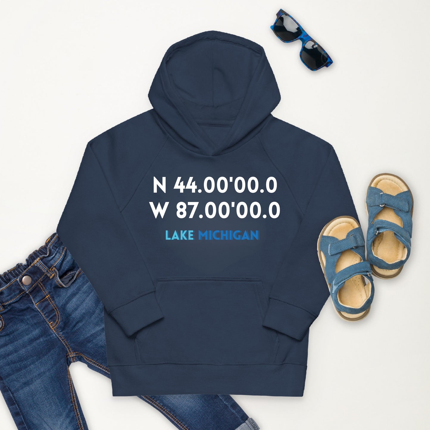 Lake Michigan Kids eco hoodie