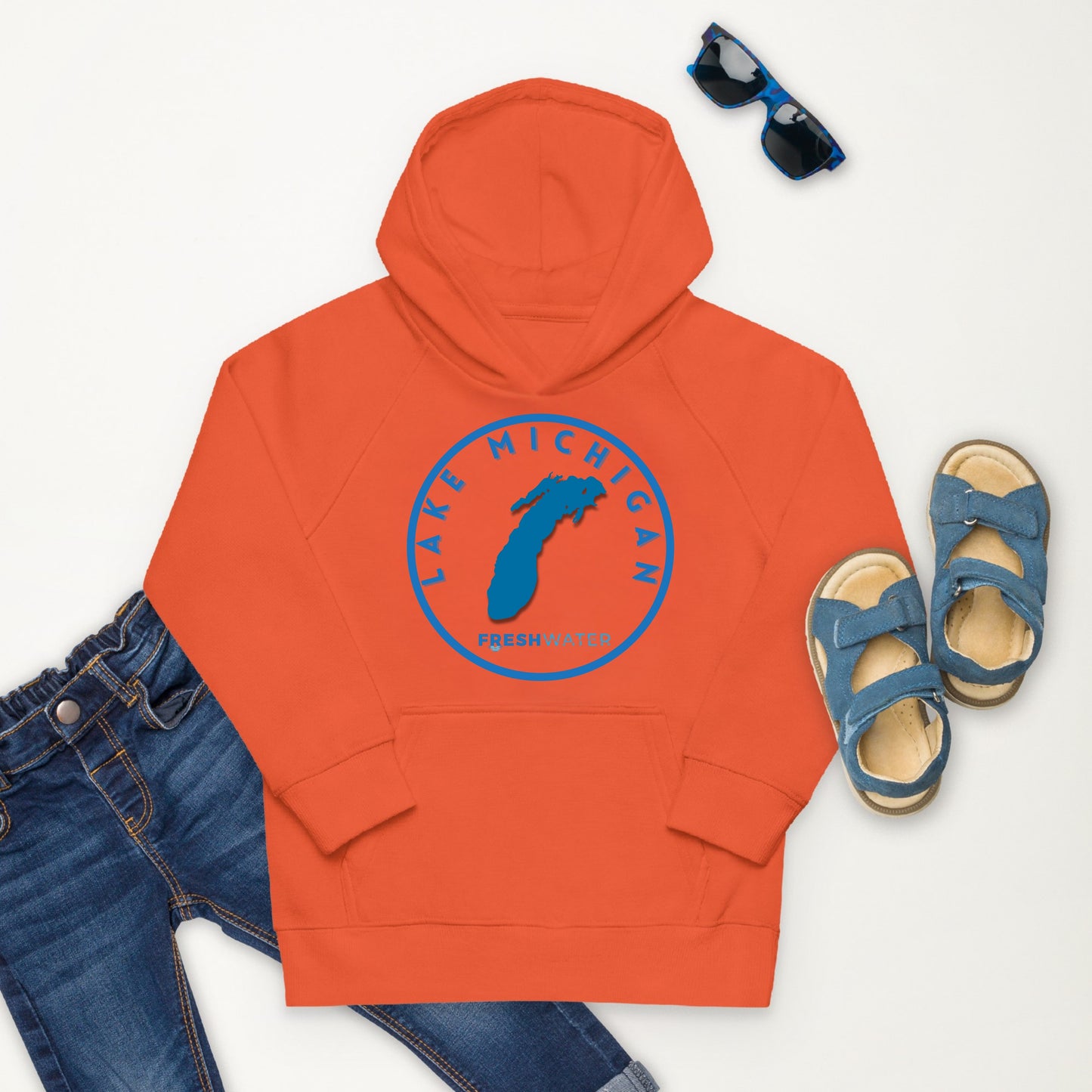 Lake Michigan Kids eco hoodie