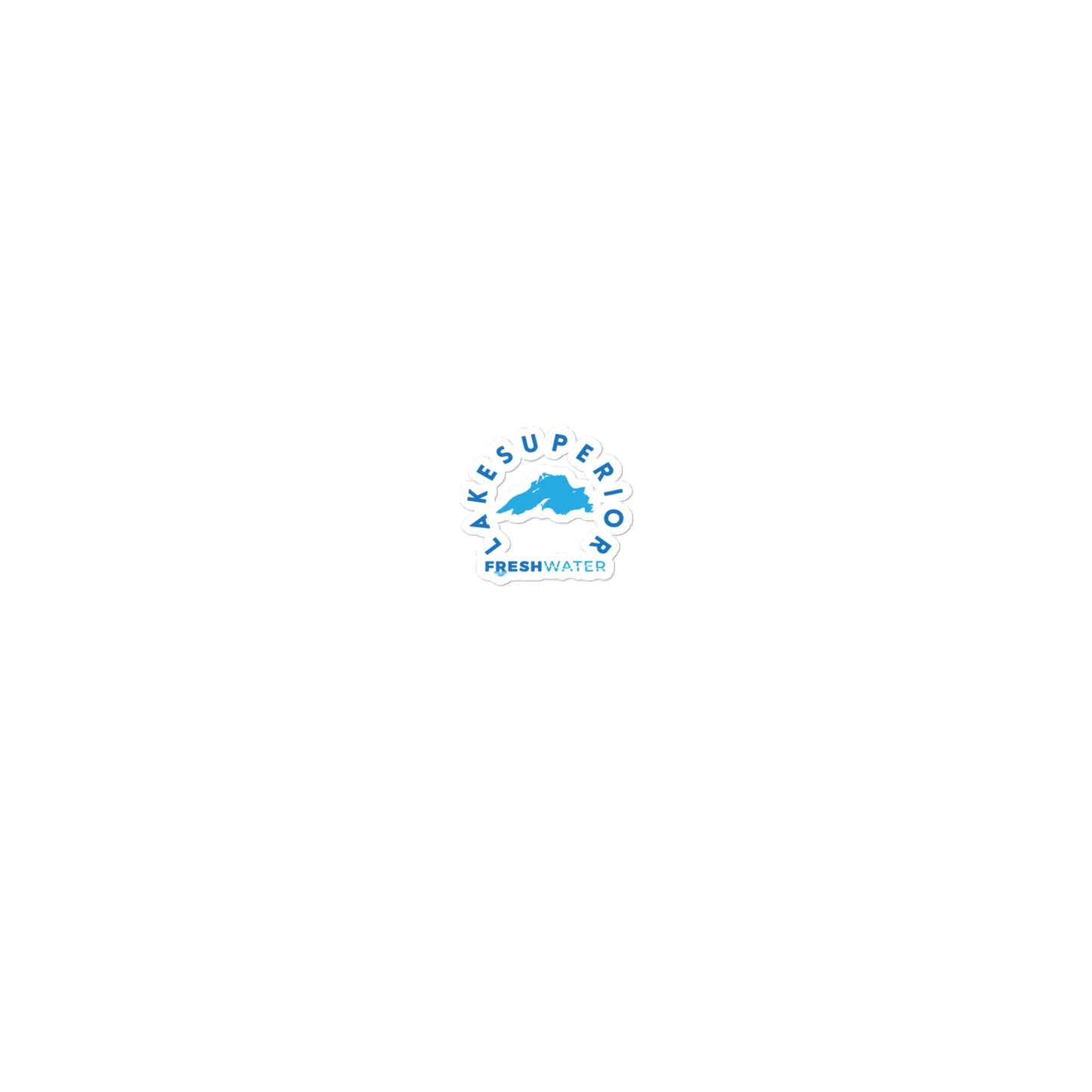Lake Superior Freshwater Blue Bubble-free stickers
