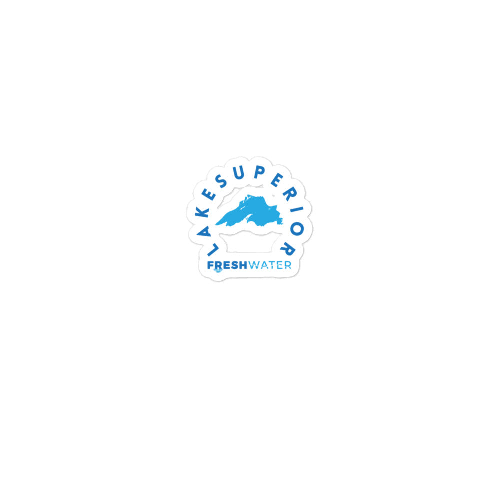Lake Superior Freshwater Blue Bubble-free stickers