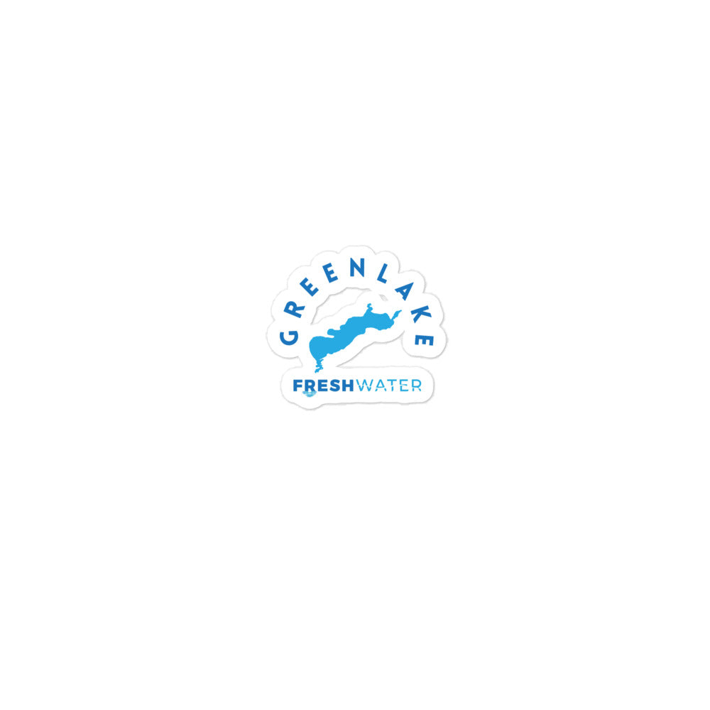 Green Lake Bubble-free stickers