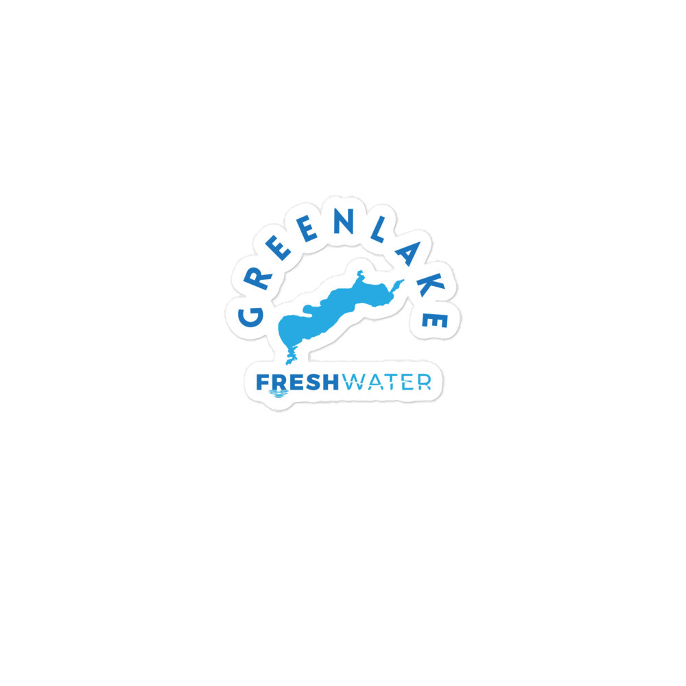 Green Lake Bubble-free stickers