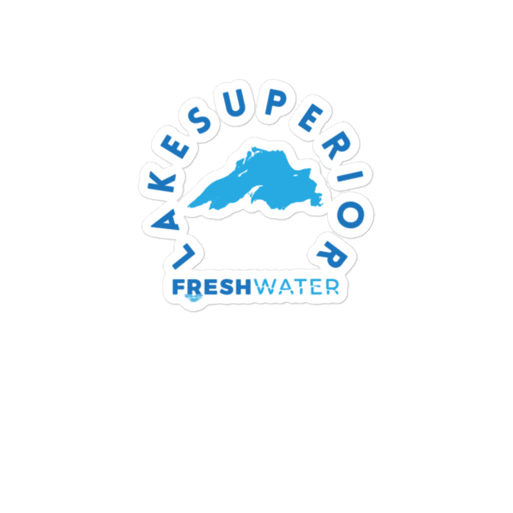 Lake Superior Freshwater Blue Bubble-free stickers