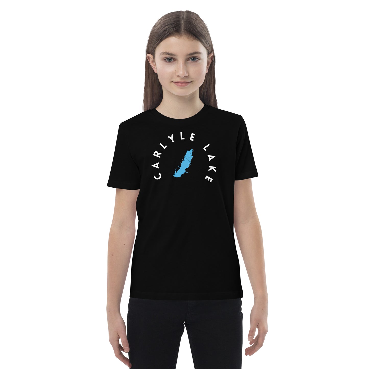 Carlyle Lake Illinois Freshwater WB Organic cotton kids t-shirt