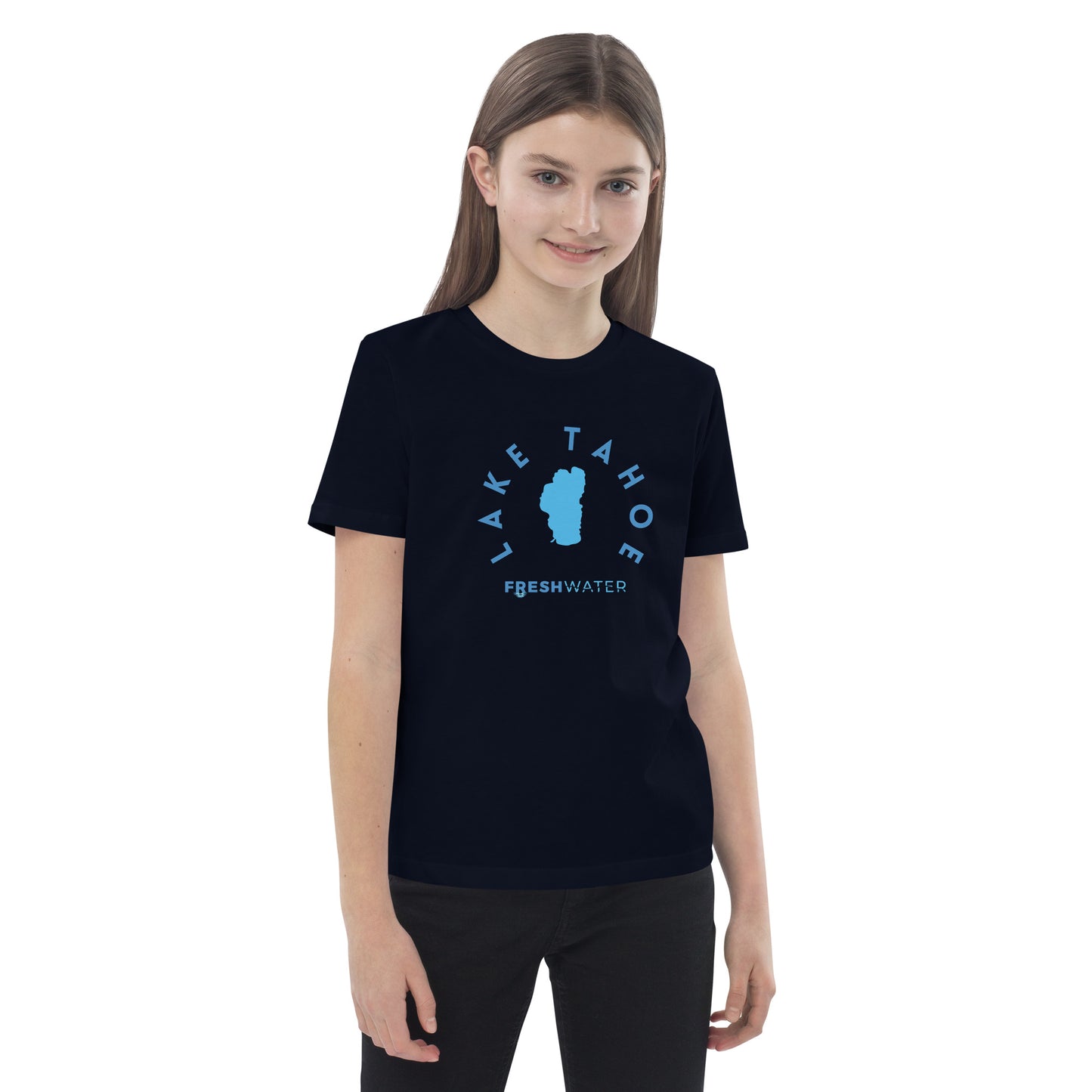 Lake Tahoe Freshwater Blue Organic cotton kids t-shirt