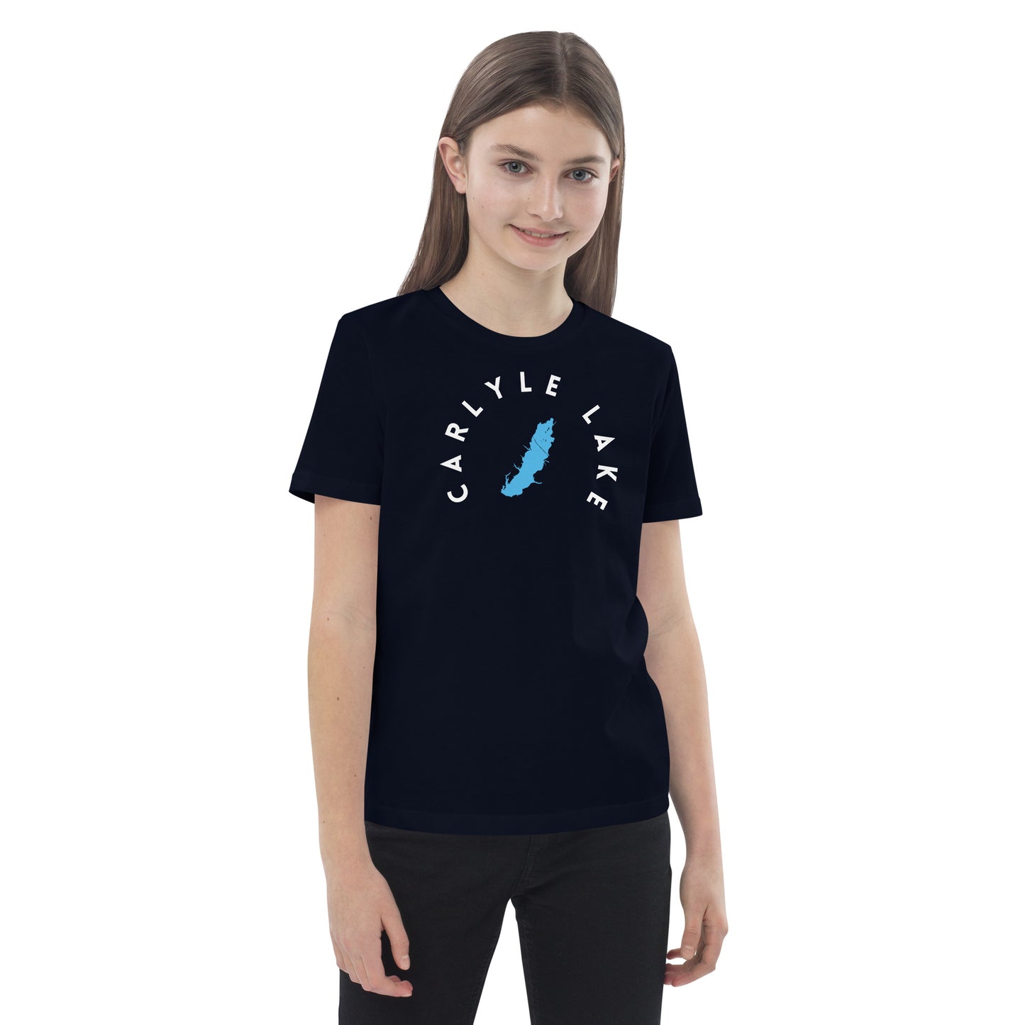 Carlyle Lake Illinois Freshwater WB Organic cotton kids t-shirt
