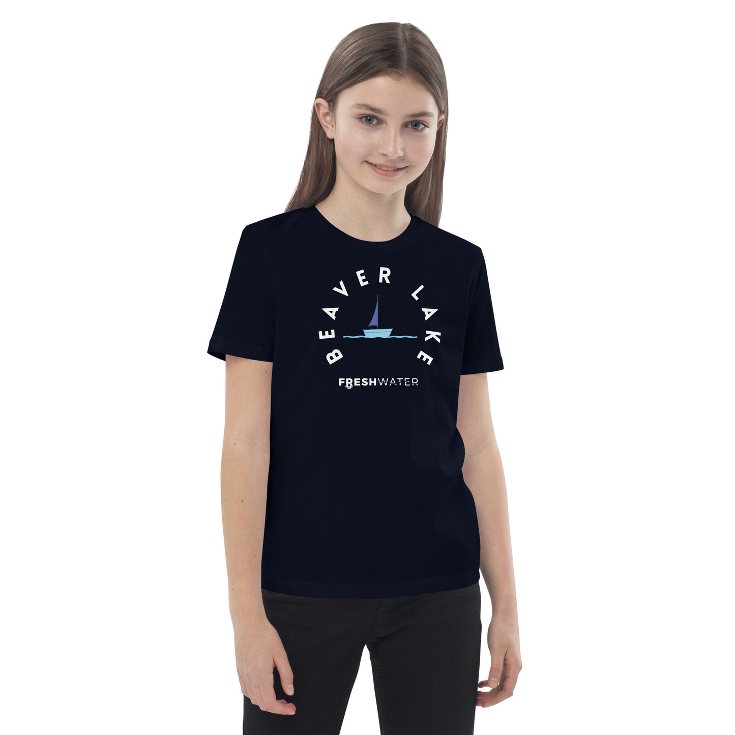 Beaver Lake Arkansas Freshwater Sailing Organic cotton kids t-shirt
