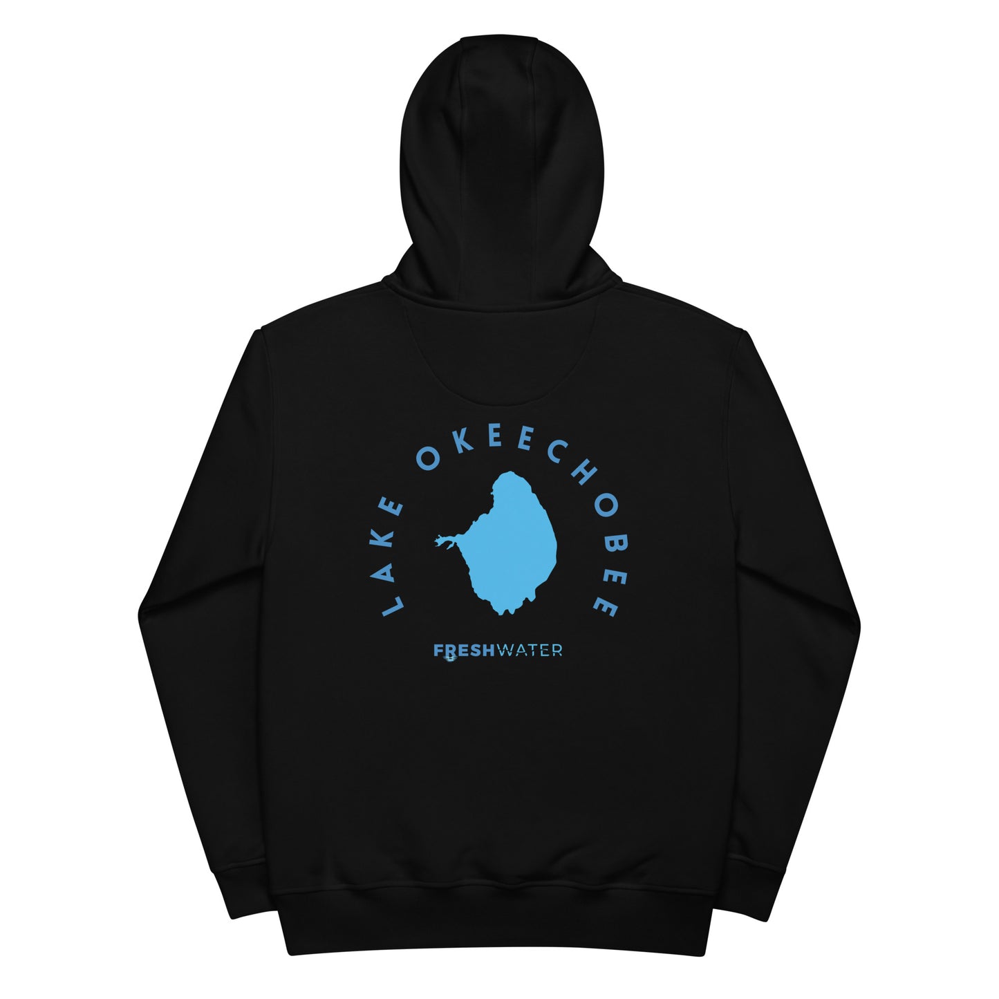 Lake Okeechobee Freshwater Blue Premium eco hoodie