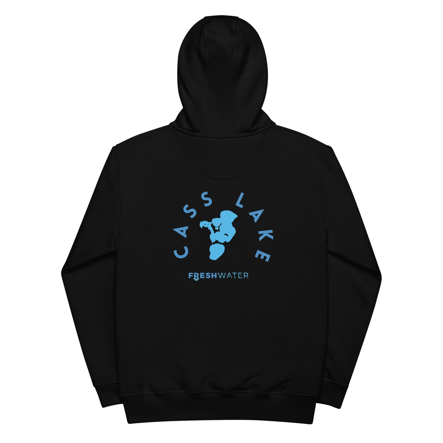 Cass Lake Minnesota Freshwater Blue Premium eco hoodie
