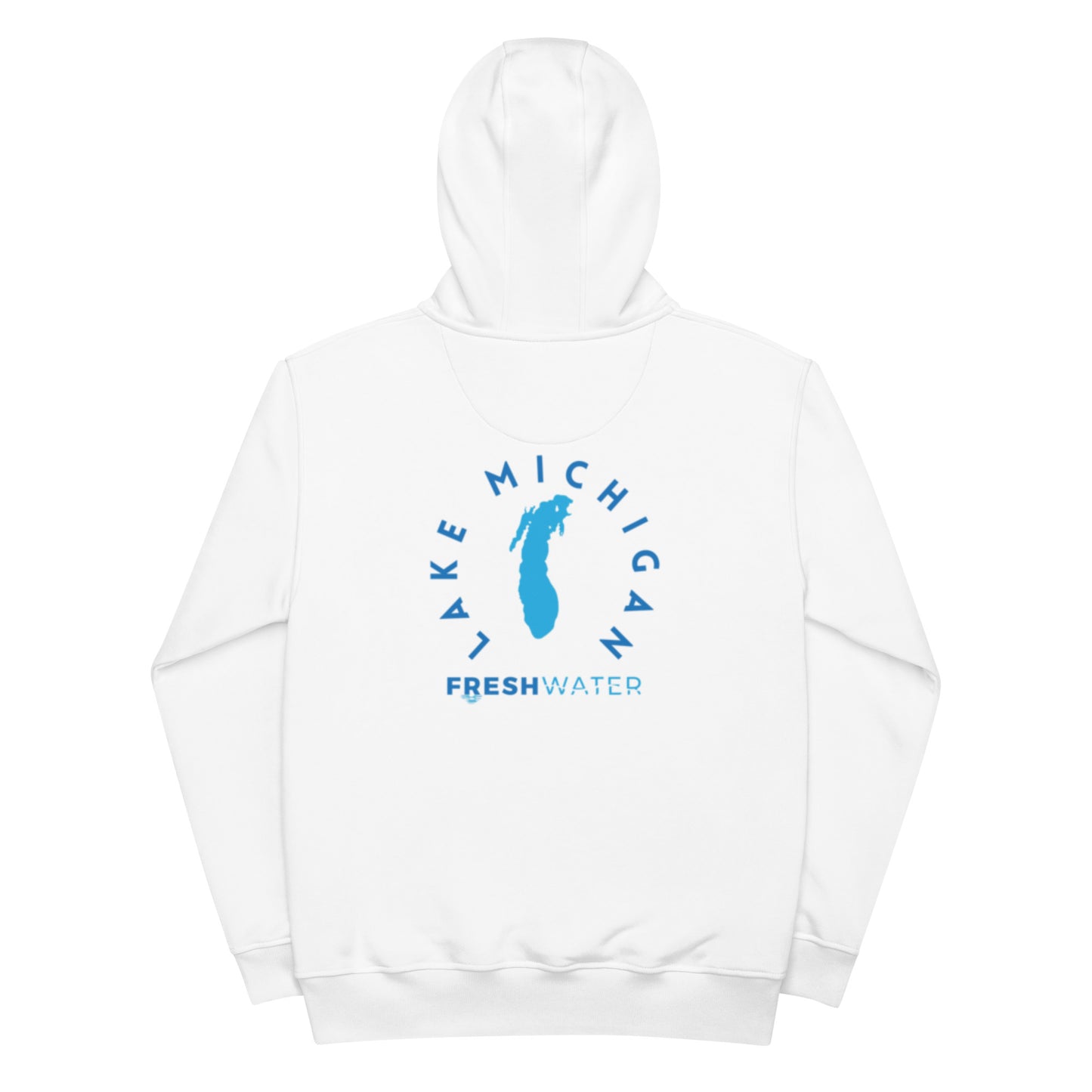 Lake Michigan Freshwater Blue Premium eco hoodie