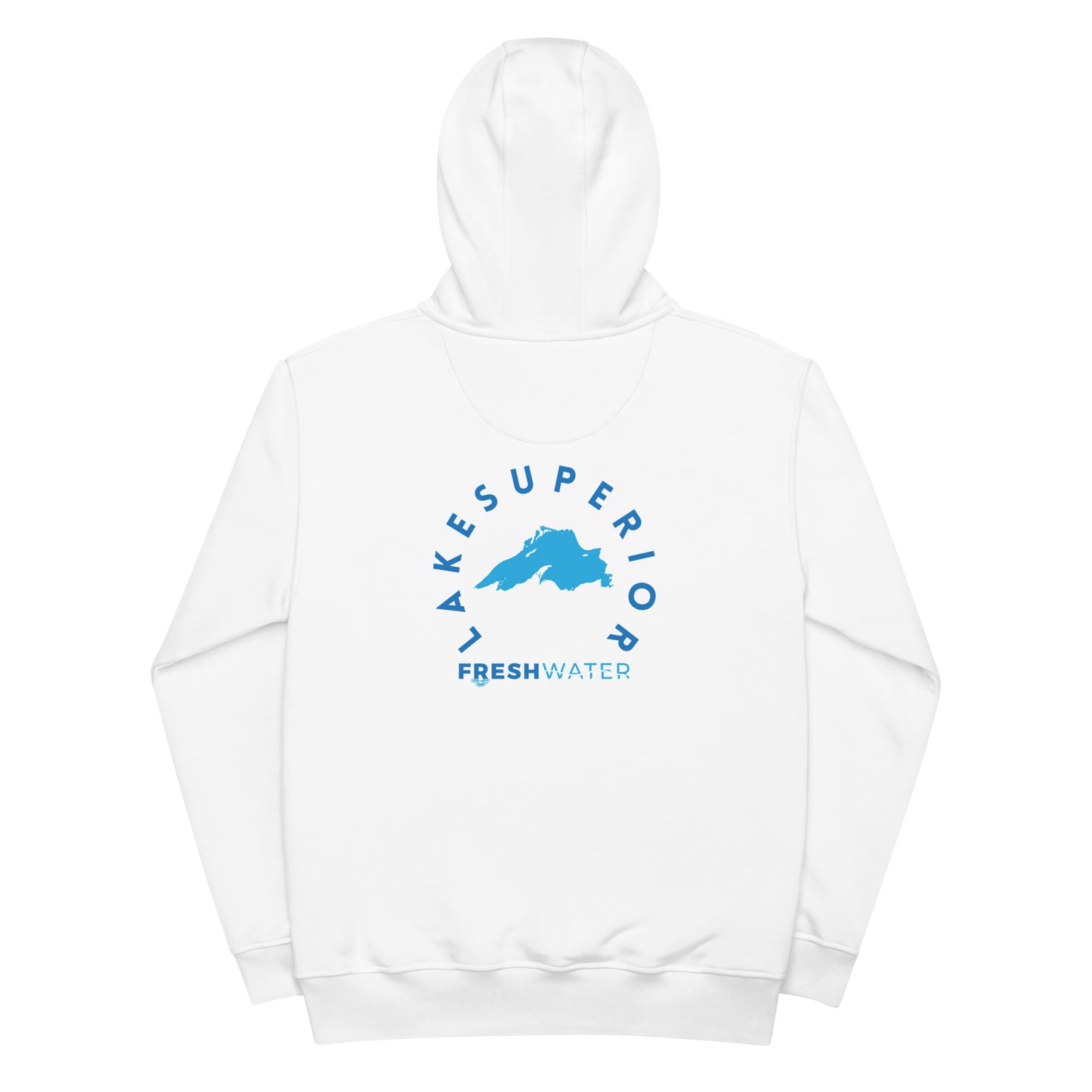 Lake Superior Freshwater Blue Premium eco hoodie
