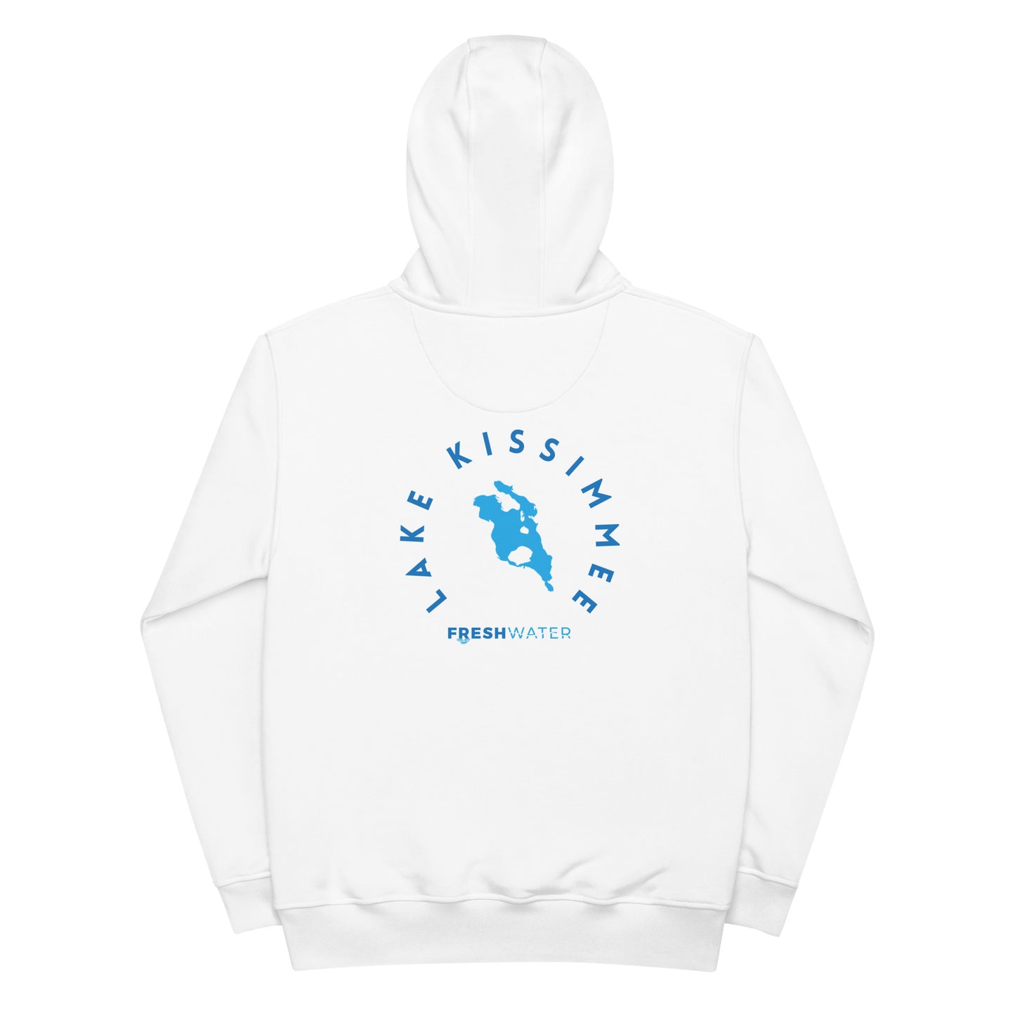 Lake Kissimmee Florida Freshwater Blue Premium eco hoodie