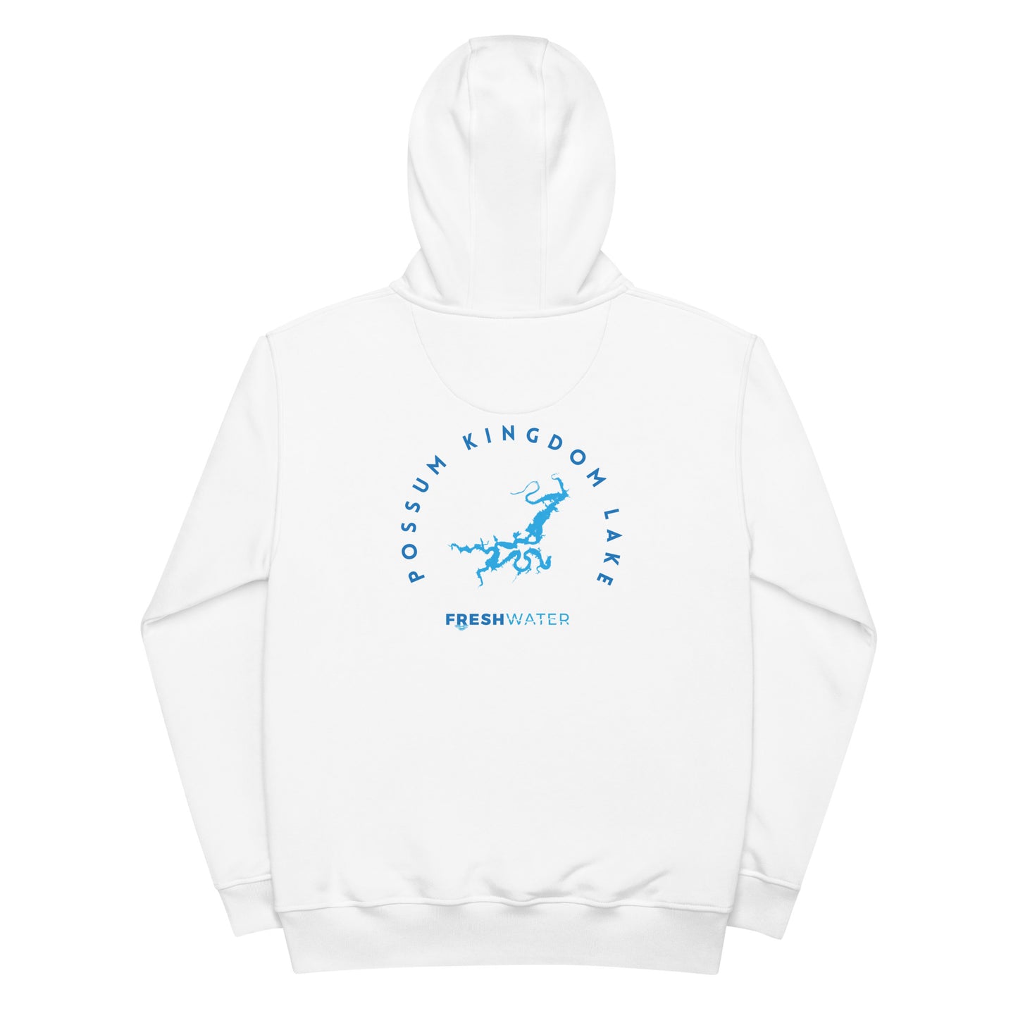 Possum Kingdom Lake Texas Freshwater Blue Premium eco hoodie