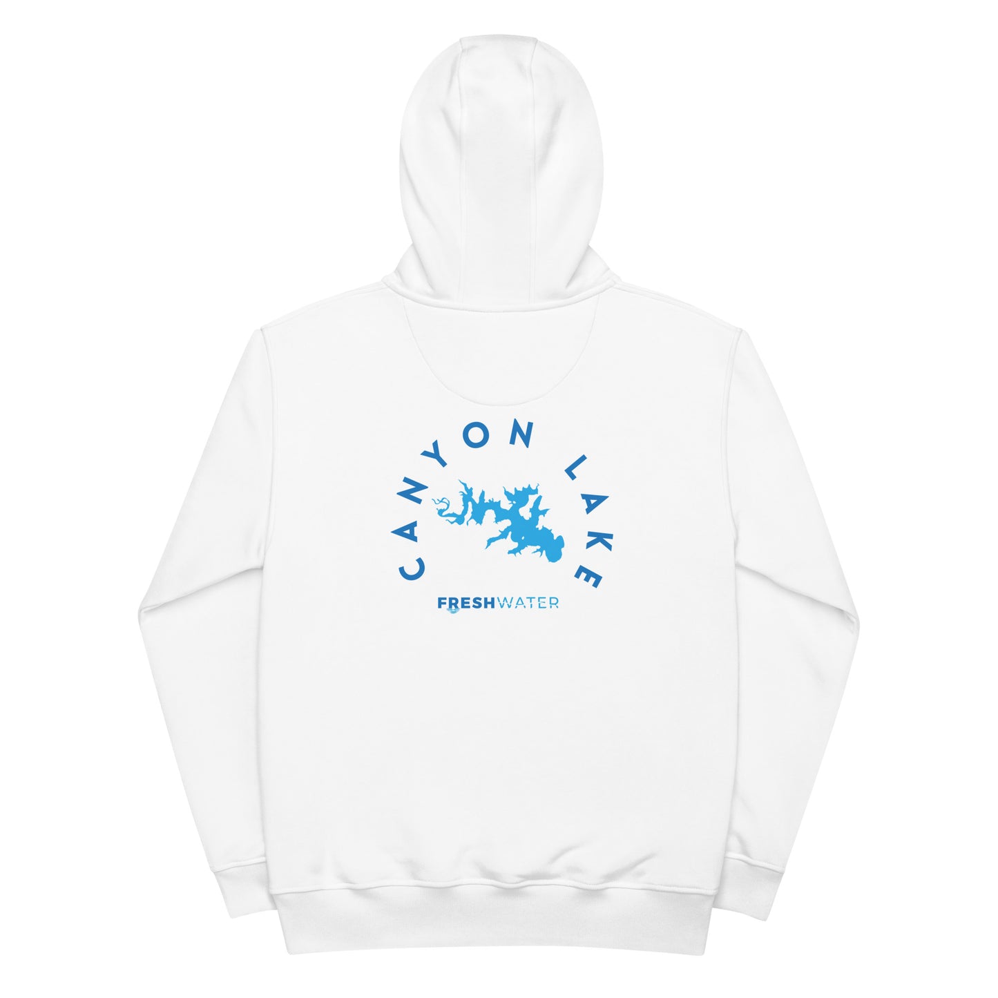 Canyon Lake Texas Freshwater Blue Premium eco hoodie