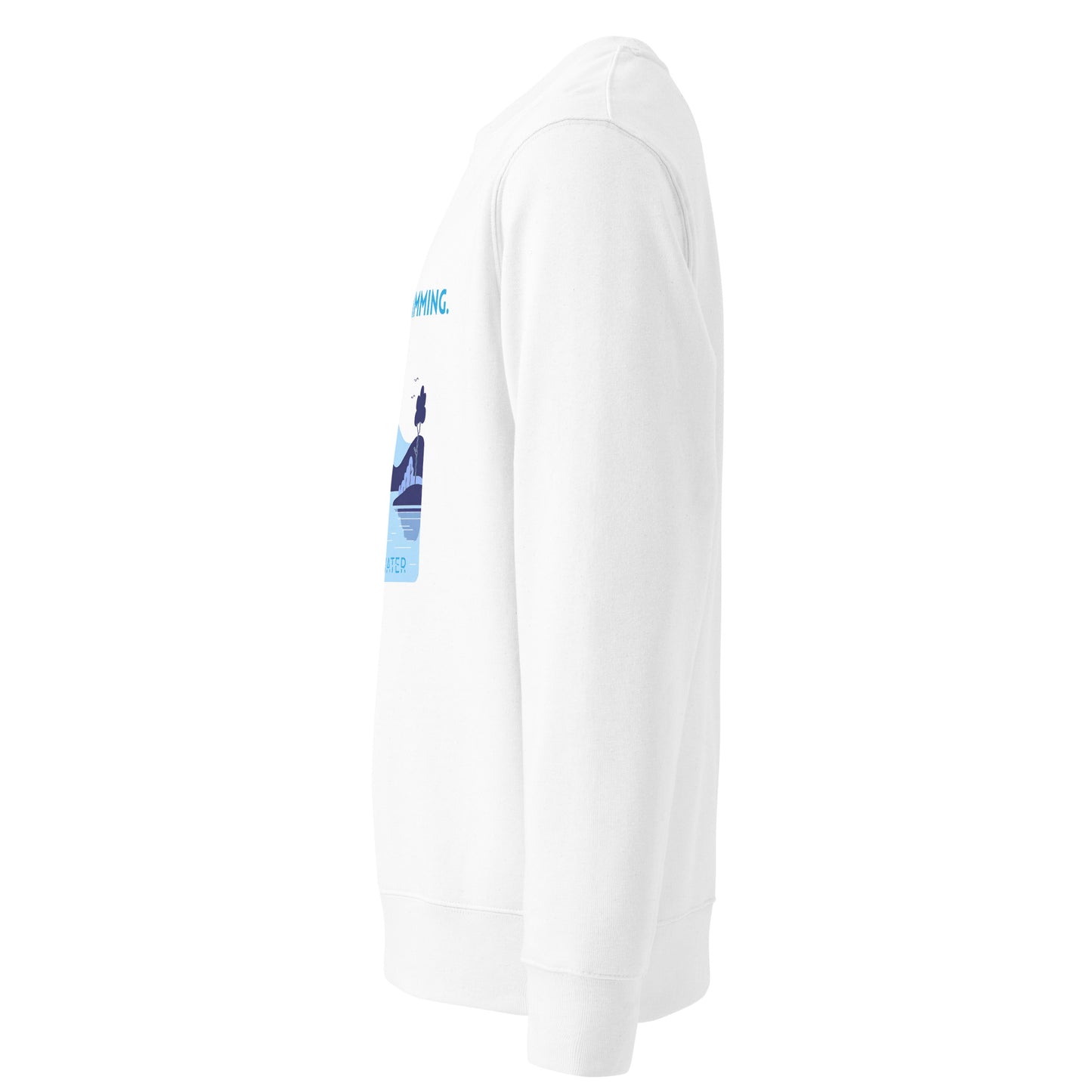 Freshwater Night Swimming Blue Unisex eco sweatshirt