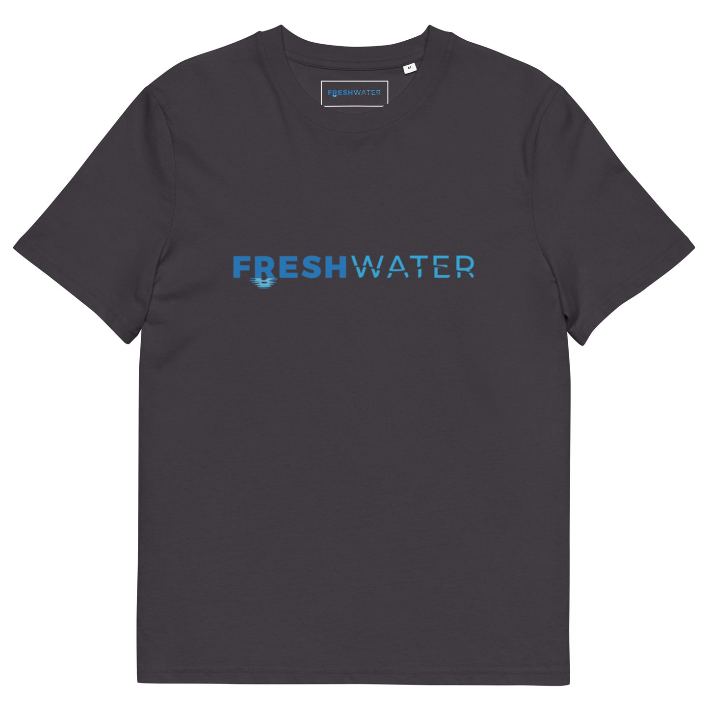 Clear Lake Iowa Freshwater Blue Unisex organic cotton t-shirt