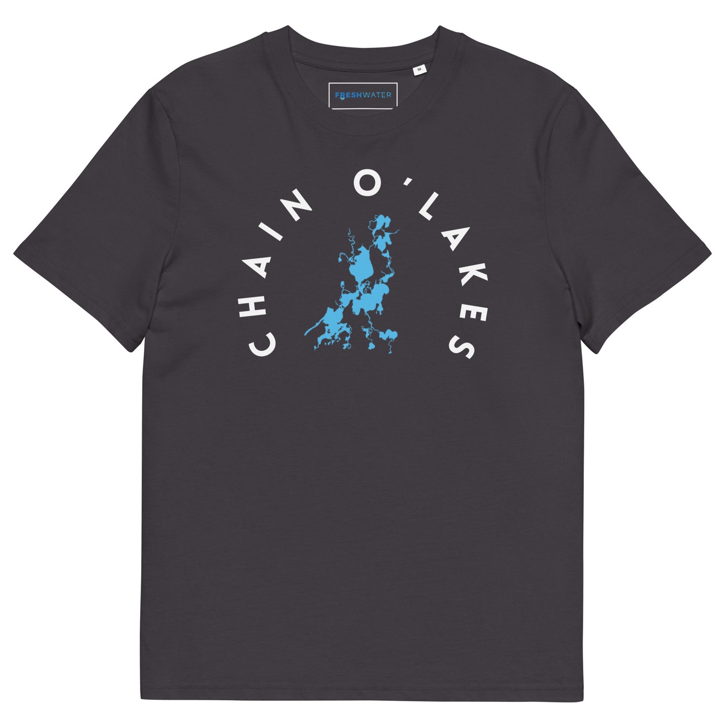 Chain O'Lakes Illinois Freshwater WB Unisex organic cotton t-shirt