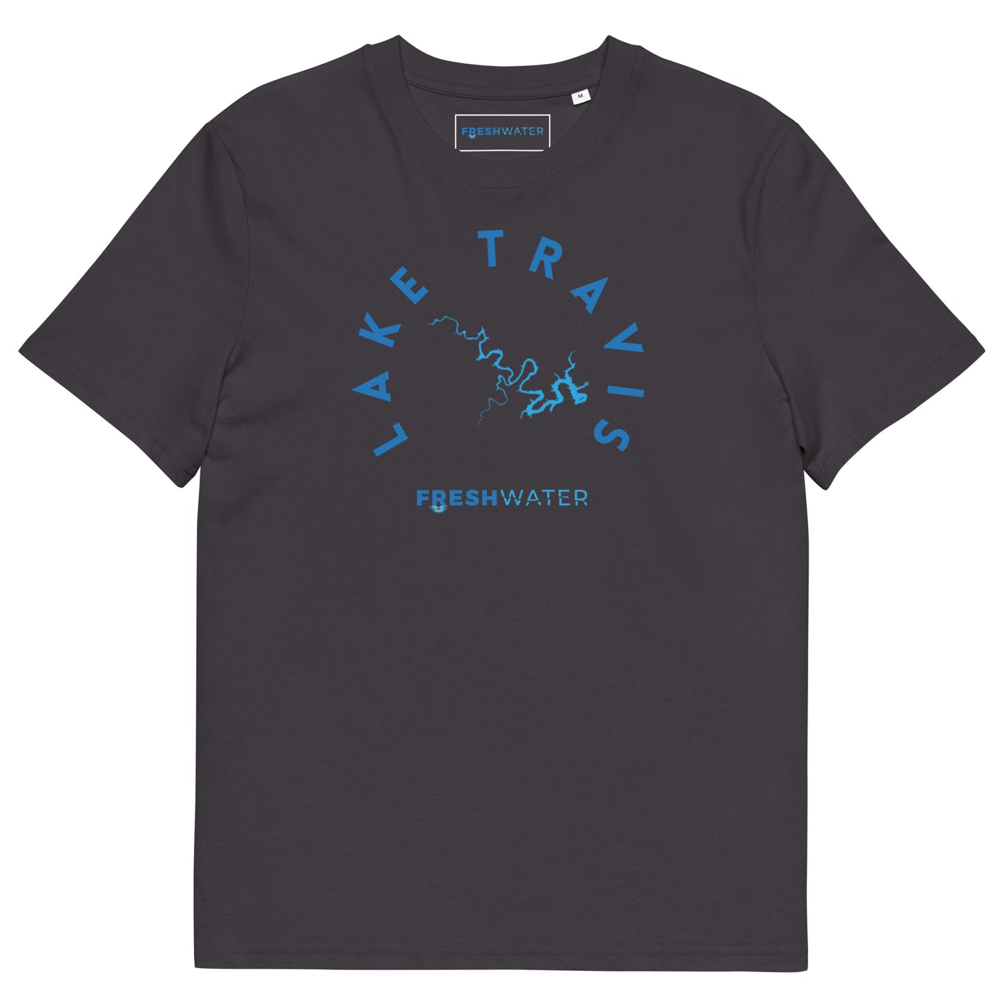 Lake Travis Texas Freshwater Blue Unisex organic cotton t-shirt