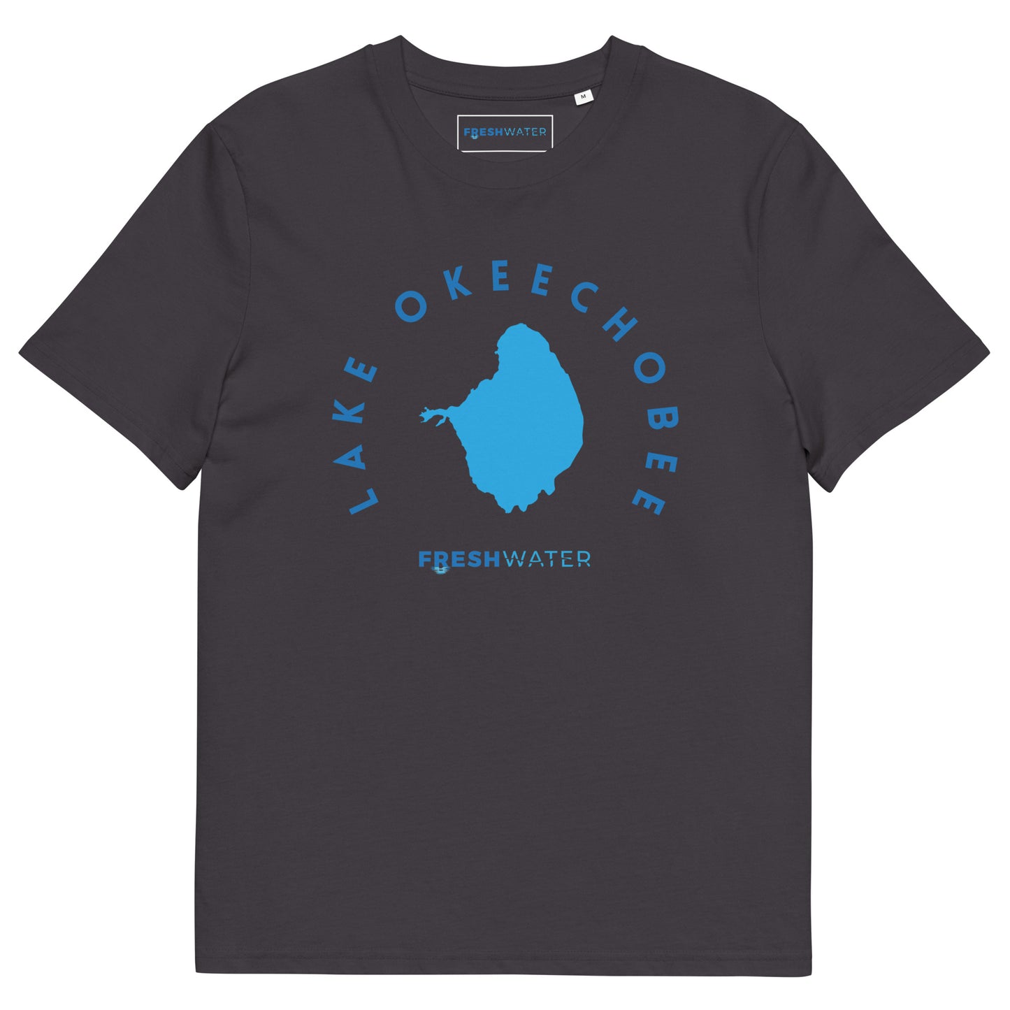 Lake Okeechobee Freshwater Blue Unisex organic cotton t-shirt