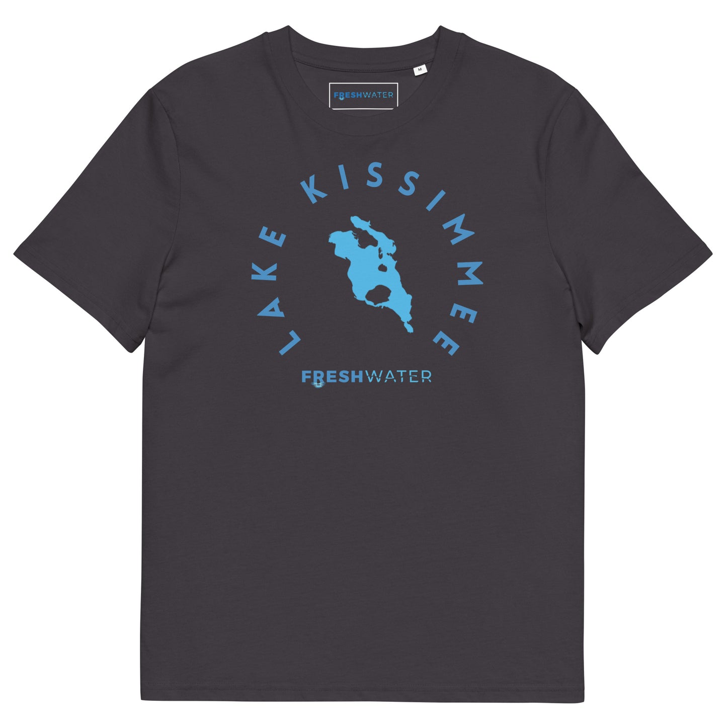 Lake Kissimmee Florida Freshwater Blue Unisex organic cotton t-shirt