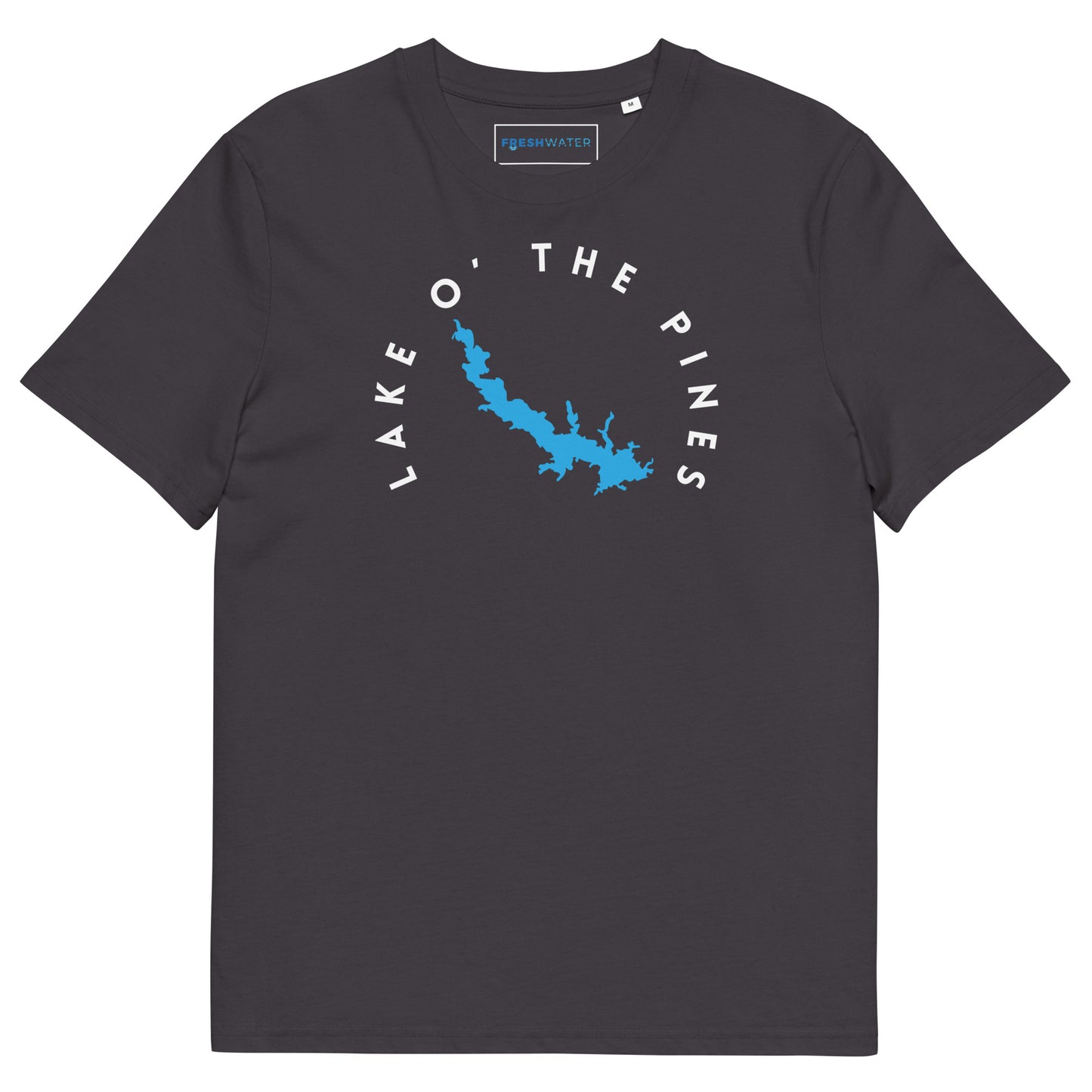 Lake O' the Pines Texas Freshwater WB Unisex organic cotton t-shirt
