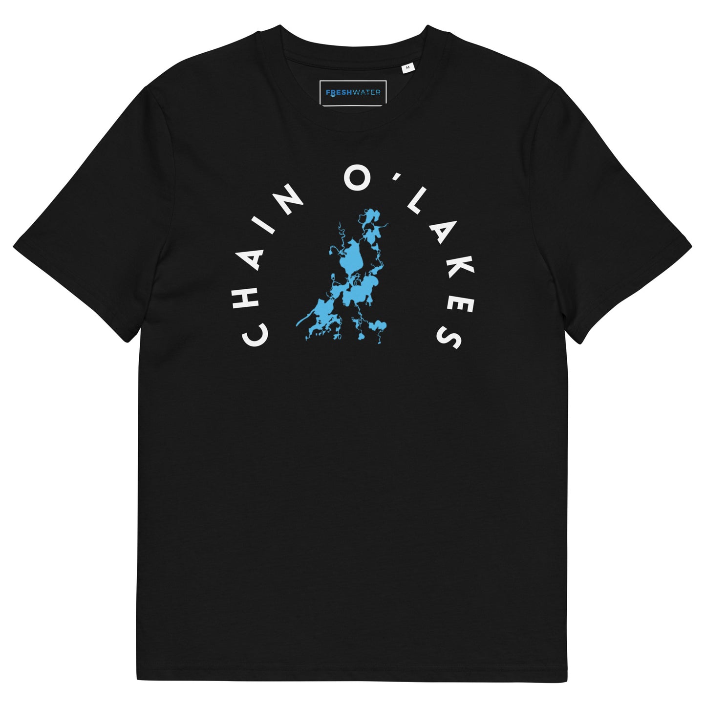 Chain O'Lakes Illinois Freshwater WB Unisex organic cotton t-shirt