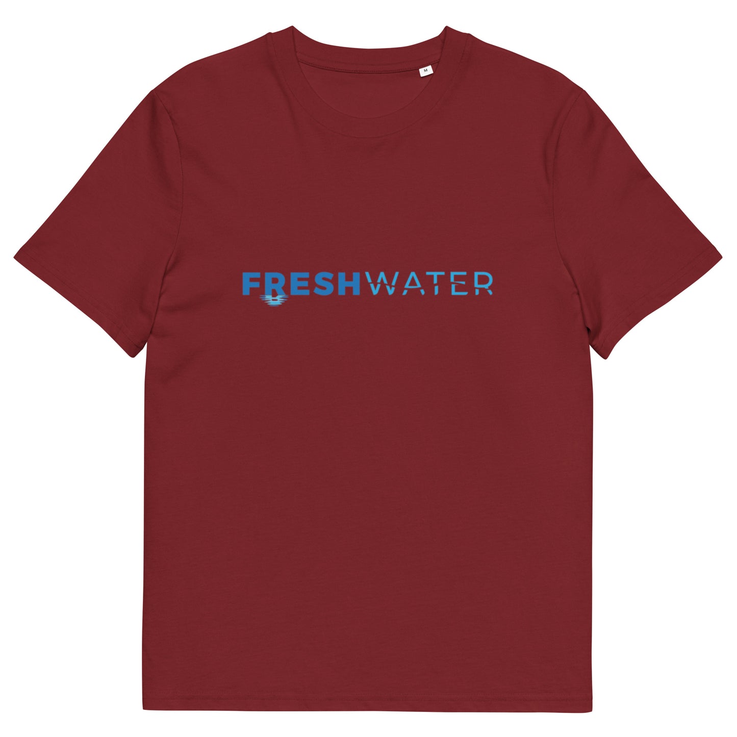 Freshwater Blue Unisex organic cotton t-shirt