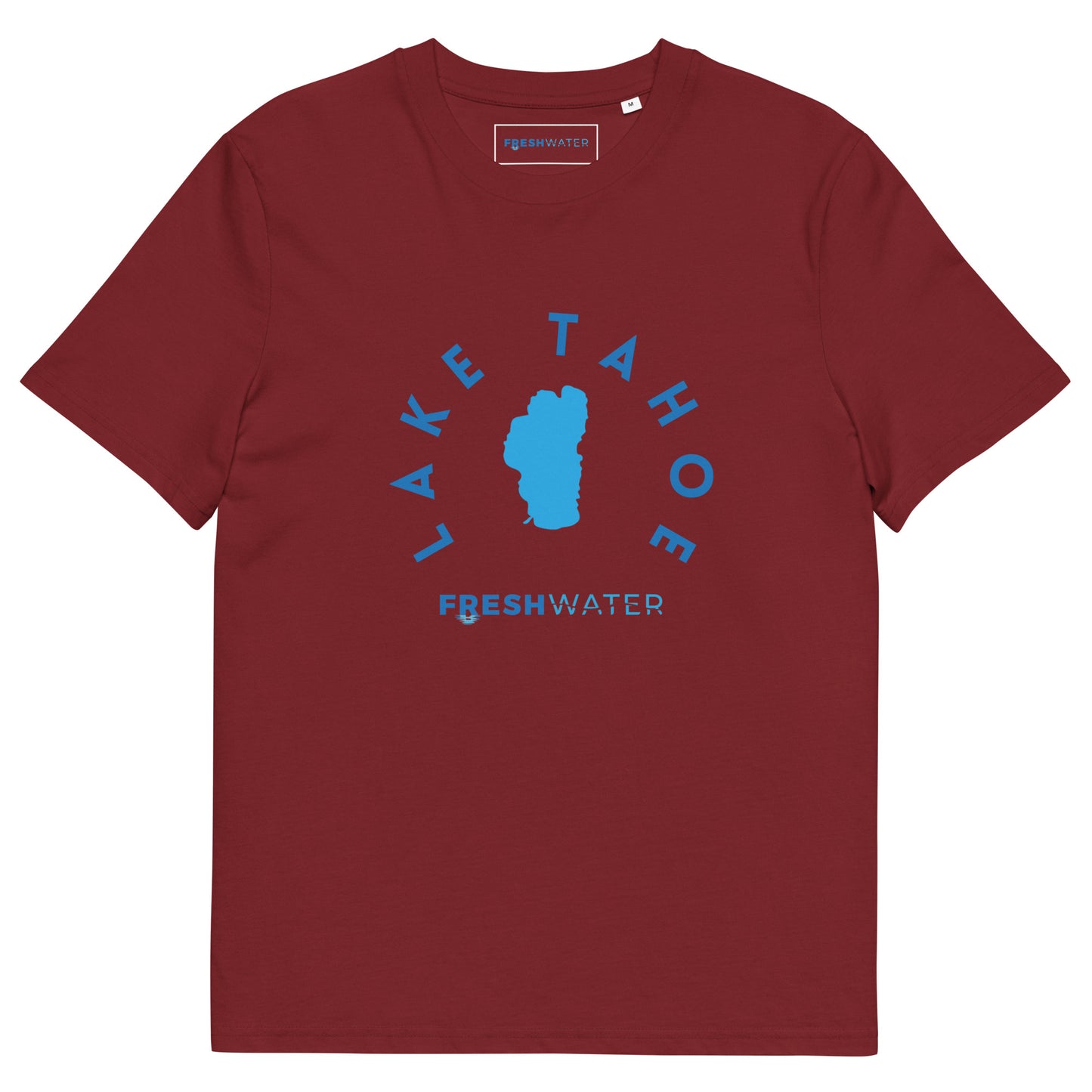 Lake Tahoe Freshwater Blue Unisex organic cotton t-shirt