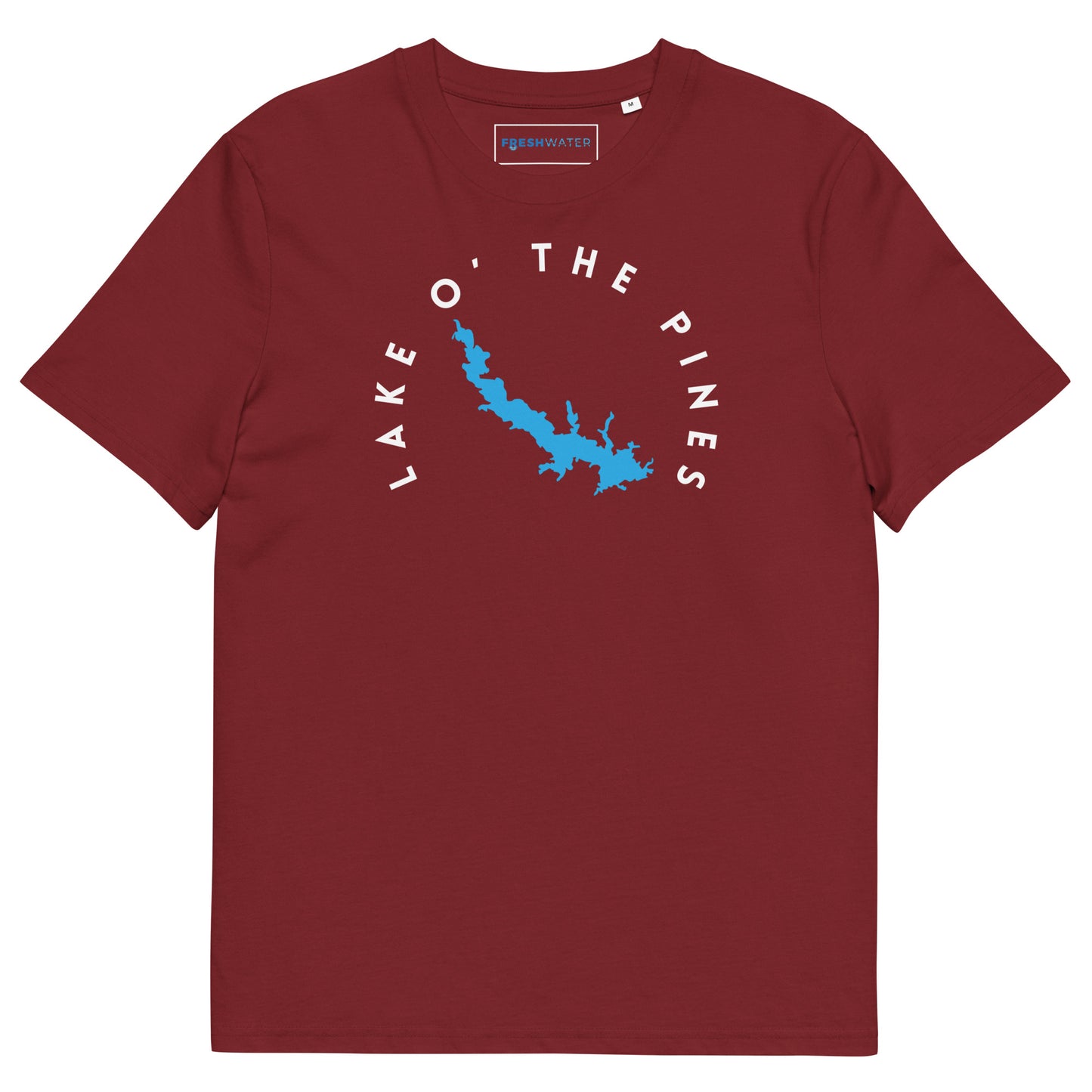Lake O' the Pines Texas Freshwater WB Unisex organic cotton t-shirt