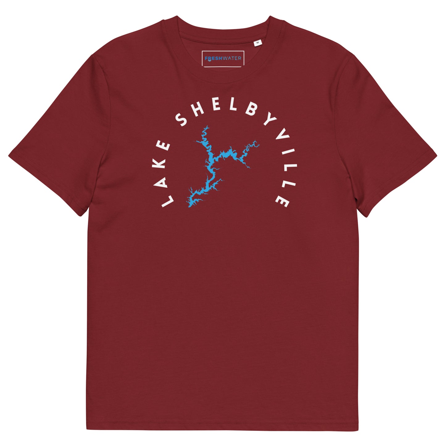 Lake Shelbyville Illinois Freshwater WB Unisex organic cotton t-shirt