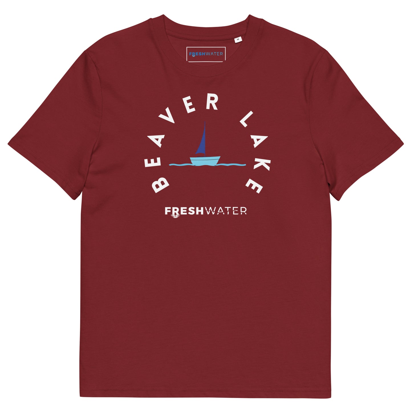 Beaver Lake Arkansas Freshwater Sailing Unisex organic cotton t-shirt