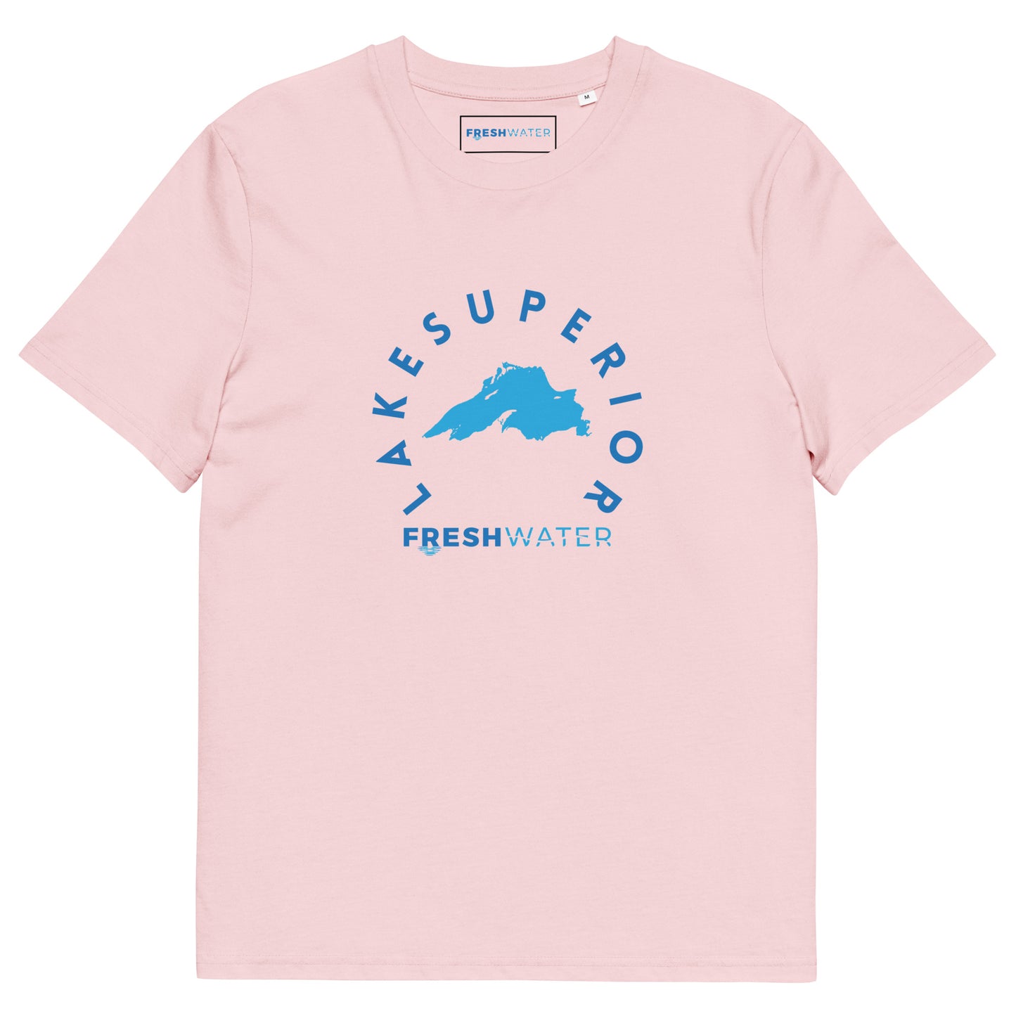 Lake Superior Freshwater Blue Unisex organic cotton t-shirt