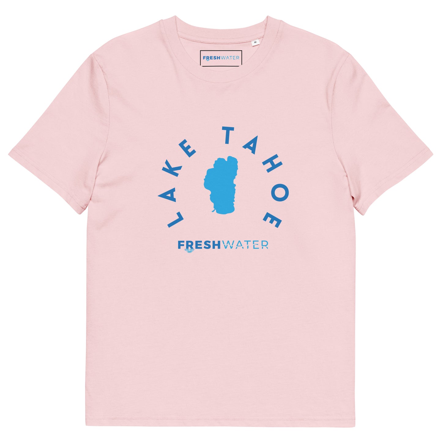 Lake Tahoe Freshwater Blue Unisex organic cotton t-shirt