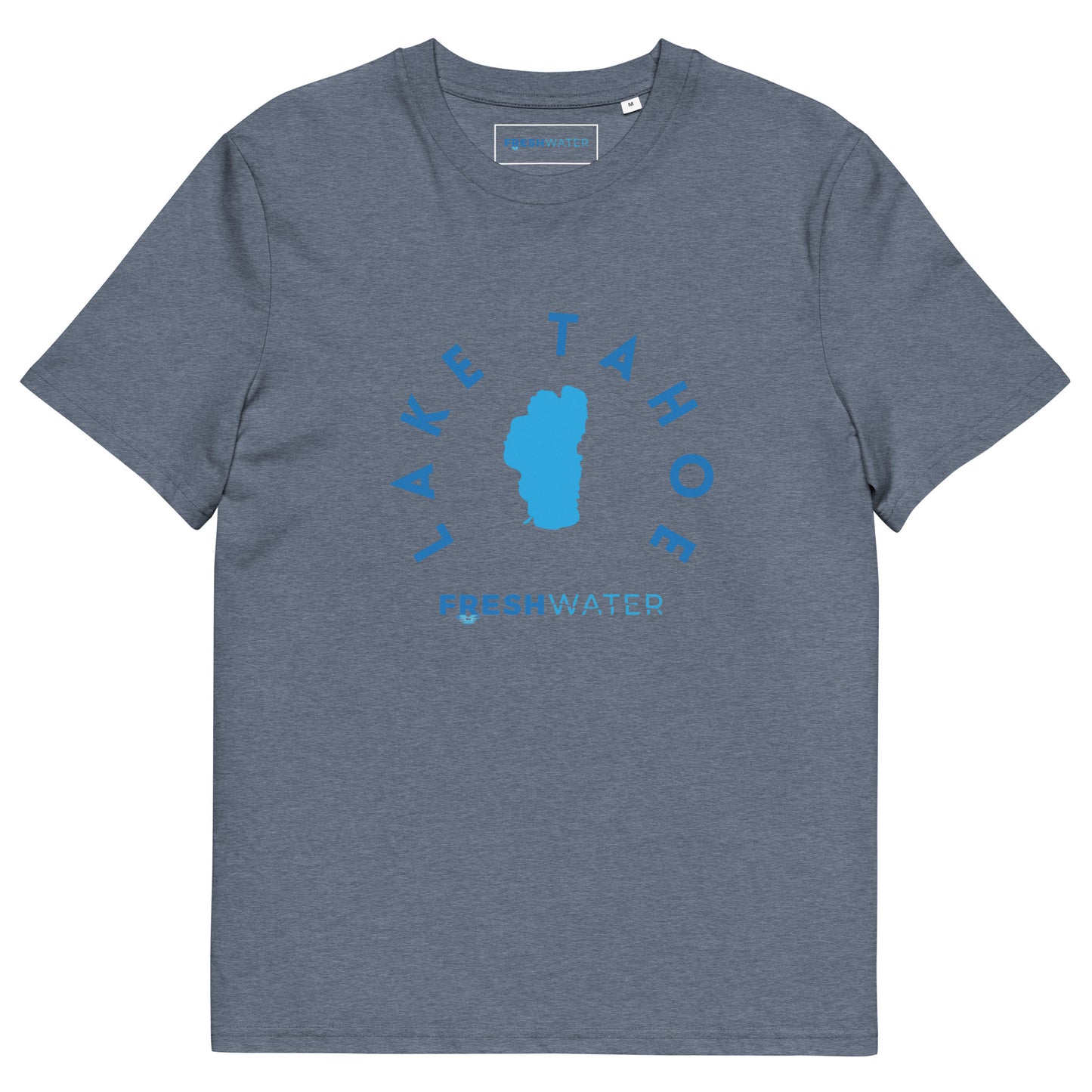 Lake Tahoe Freshwater Blue Unisex organic cotton t-shirt