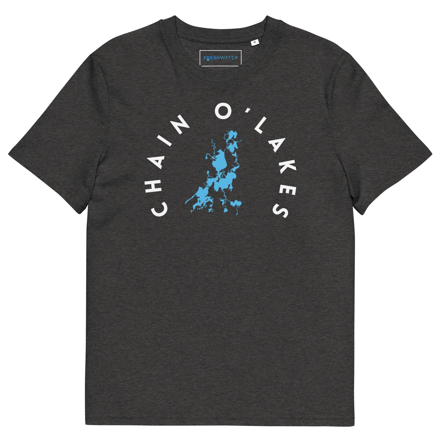 Chain O'Lakes Illinois Freshwater WB Unisex organic cotton t-shirt