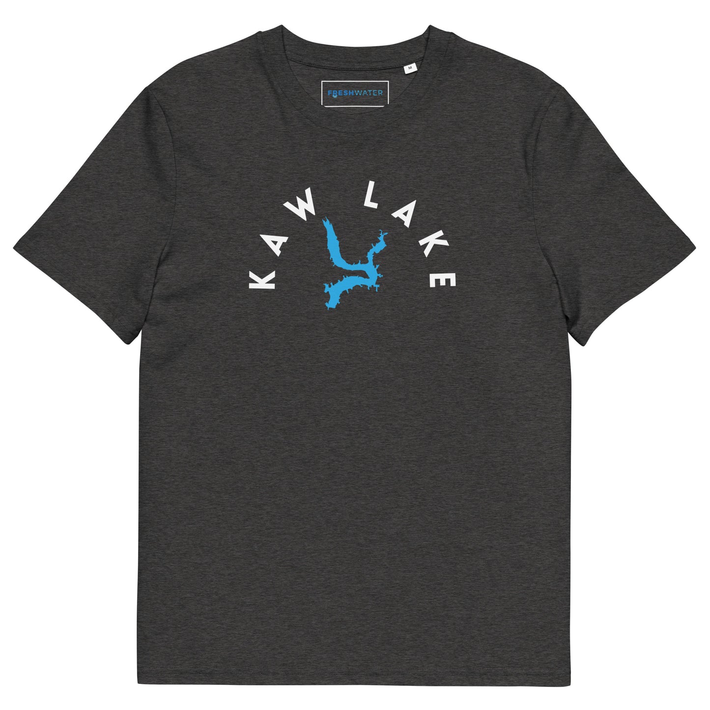 Kaw Lake Oklahoma Freshwater WB Unisex organic cotton t-shirt
