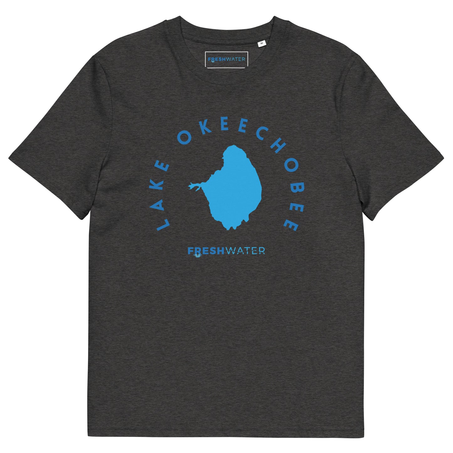 Lake Okeechobee Freshwater Blue Unisex organic cotton t-shirt