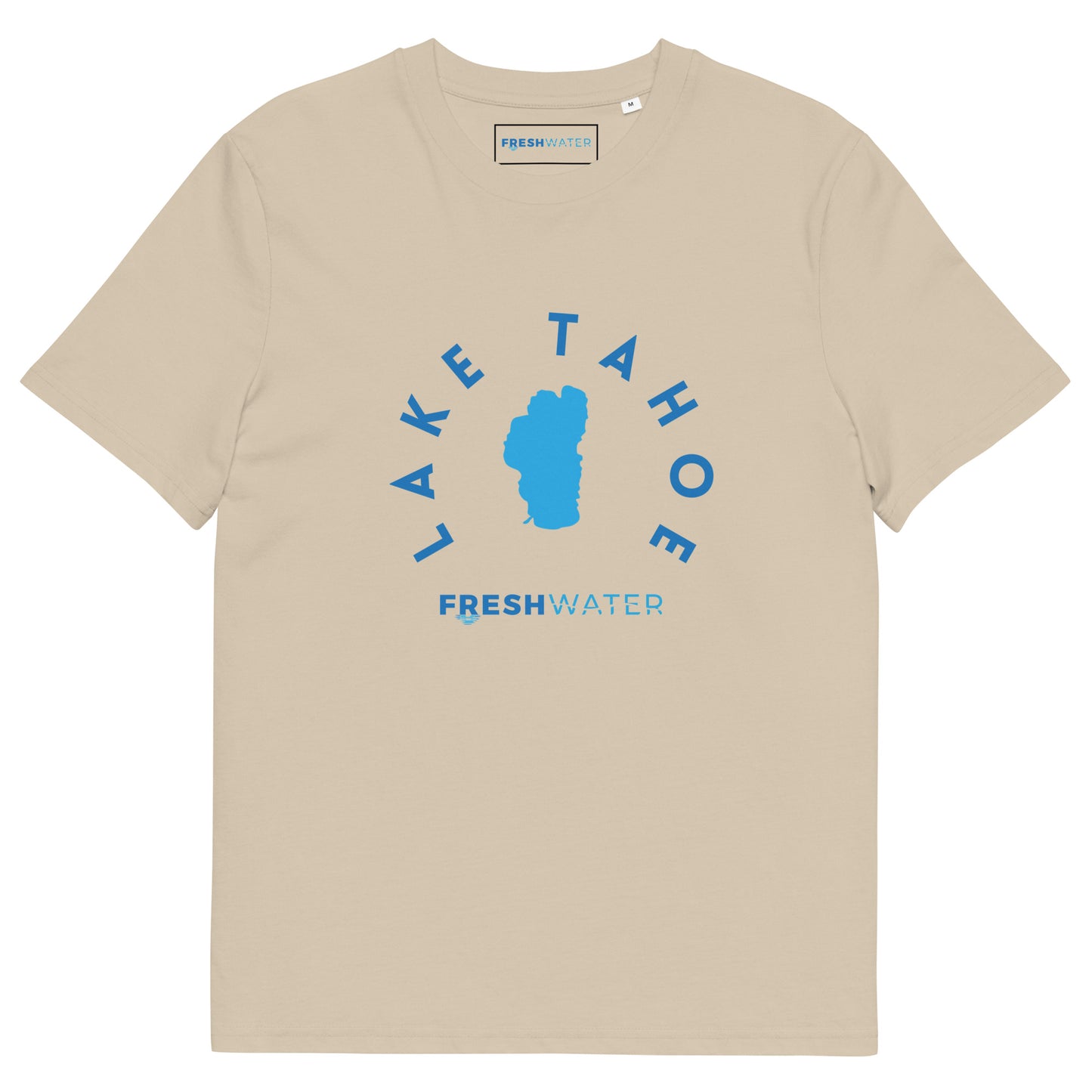 Lake Tahoe Freshwater Blue Unisex organic cotton t-shirt