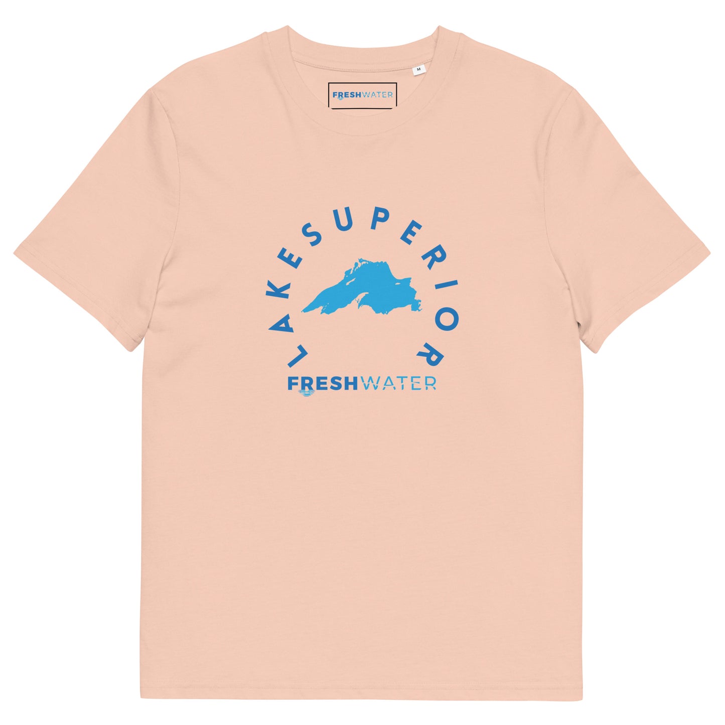 Lake Superior Freshwater Blue Unisex organic cotton t-shirt